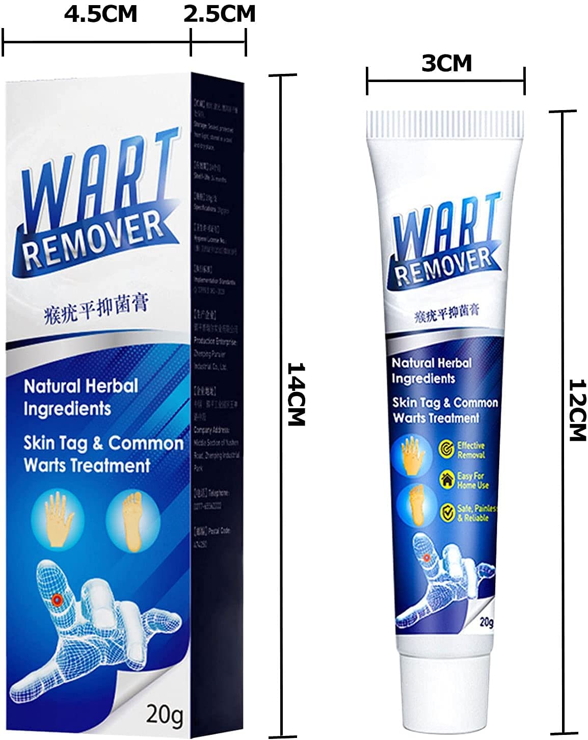 Buy Behoneybee 2PCS Wart Remover, Instant Blemish Removal Gel, Skin Wart Removal Cream Body