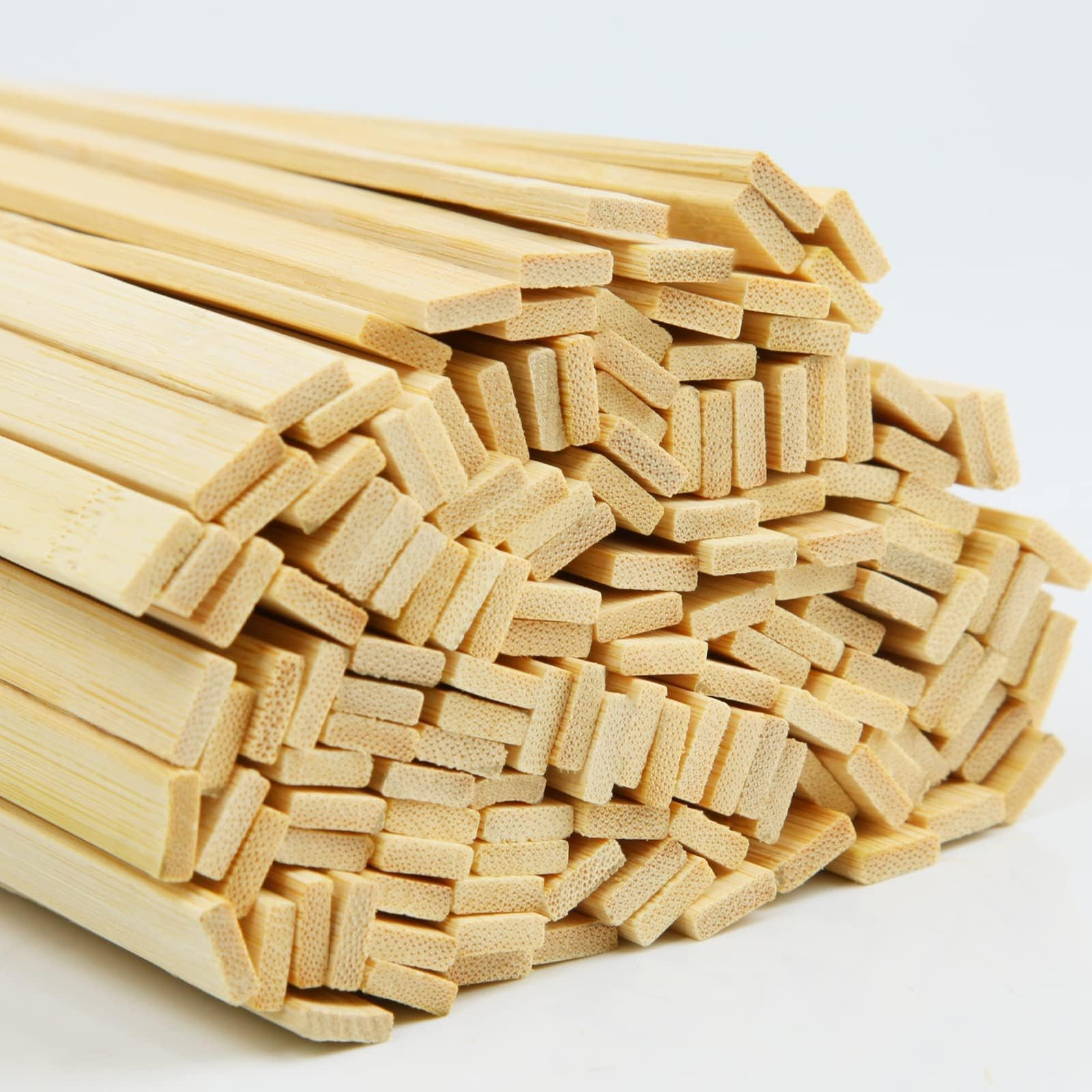 Holzstäbe 100 Stück Holzspatel Flache Holzlatten 30cmx3mmx9mm