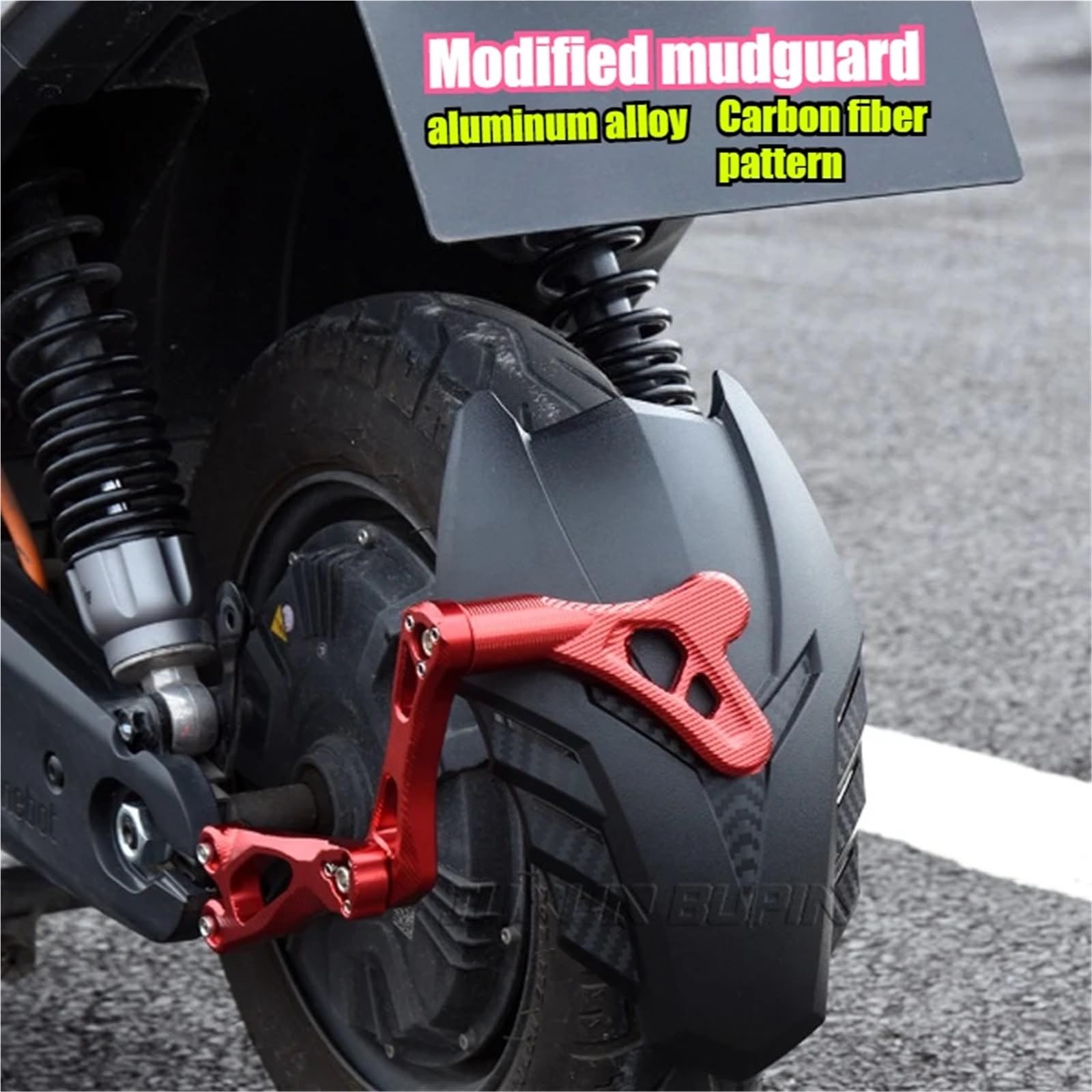 Adatto per Yamaha Mt-07 09 per Honda Msx125 Parafango Moto Posteriore Universale Regolabile protezione forcella(Blue)