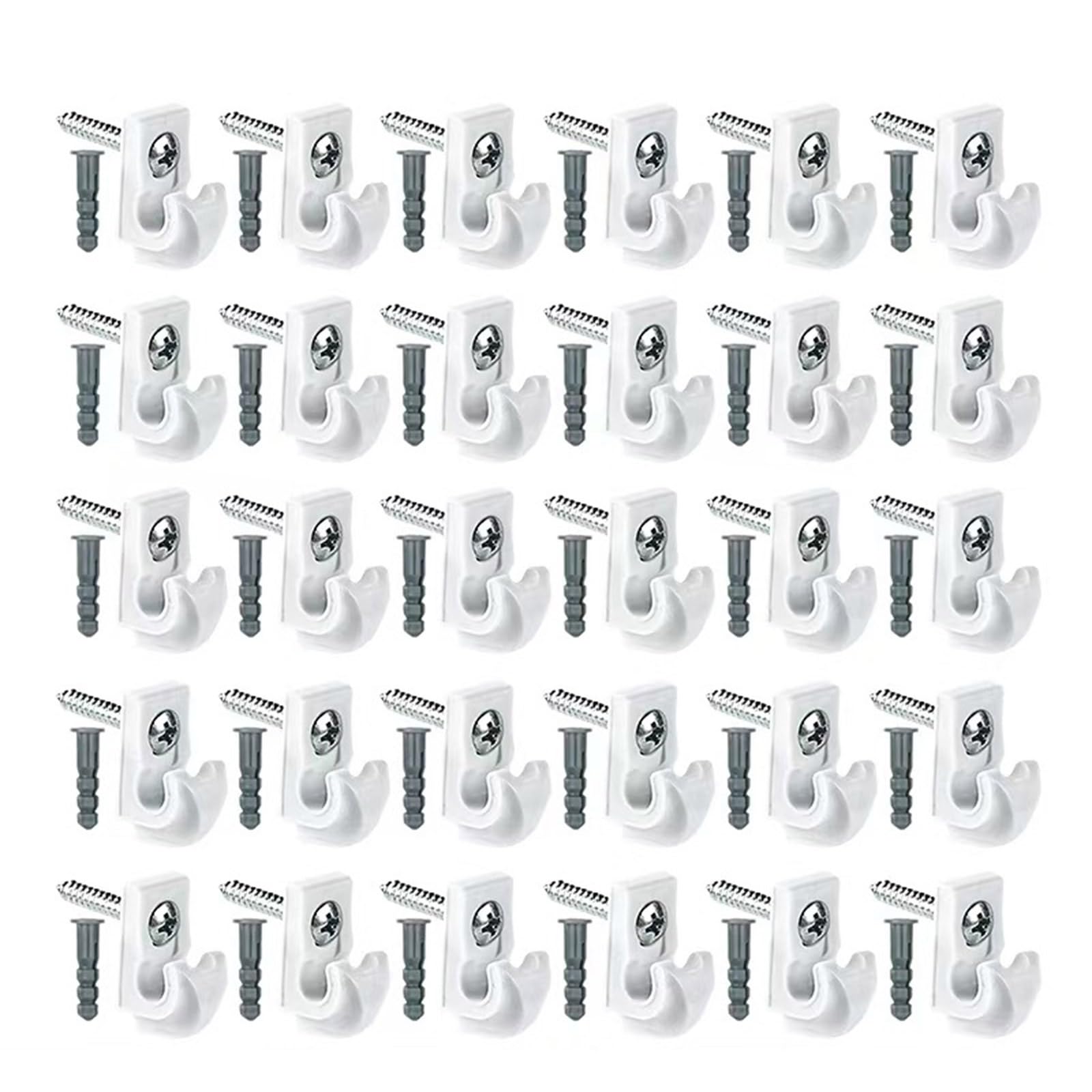 of 30 Screw Hook Portable Size for Practical Hanging in Garden, Balconies and Living Room Storage Solution Secure Fastening Hook