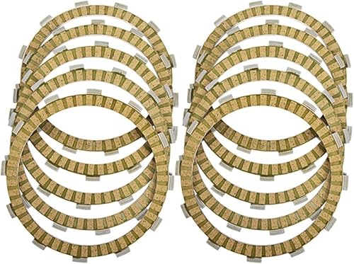 10pcs Motorcycle Friction Disc Clutch Plate Kit Compatible With Suzuki DL1000 V-Strom 1000 DL 1000 2002-2009 SV 1000 SV1000 GSX1300 2003-08