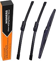 WINNERS Wiper Blades for 2024-2025 Chevy Trax - Front & Rear Set, OEM Exact Fit, All-Season Aerodynamic All-Weather