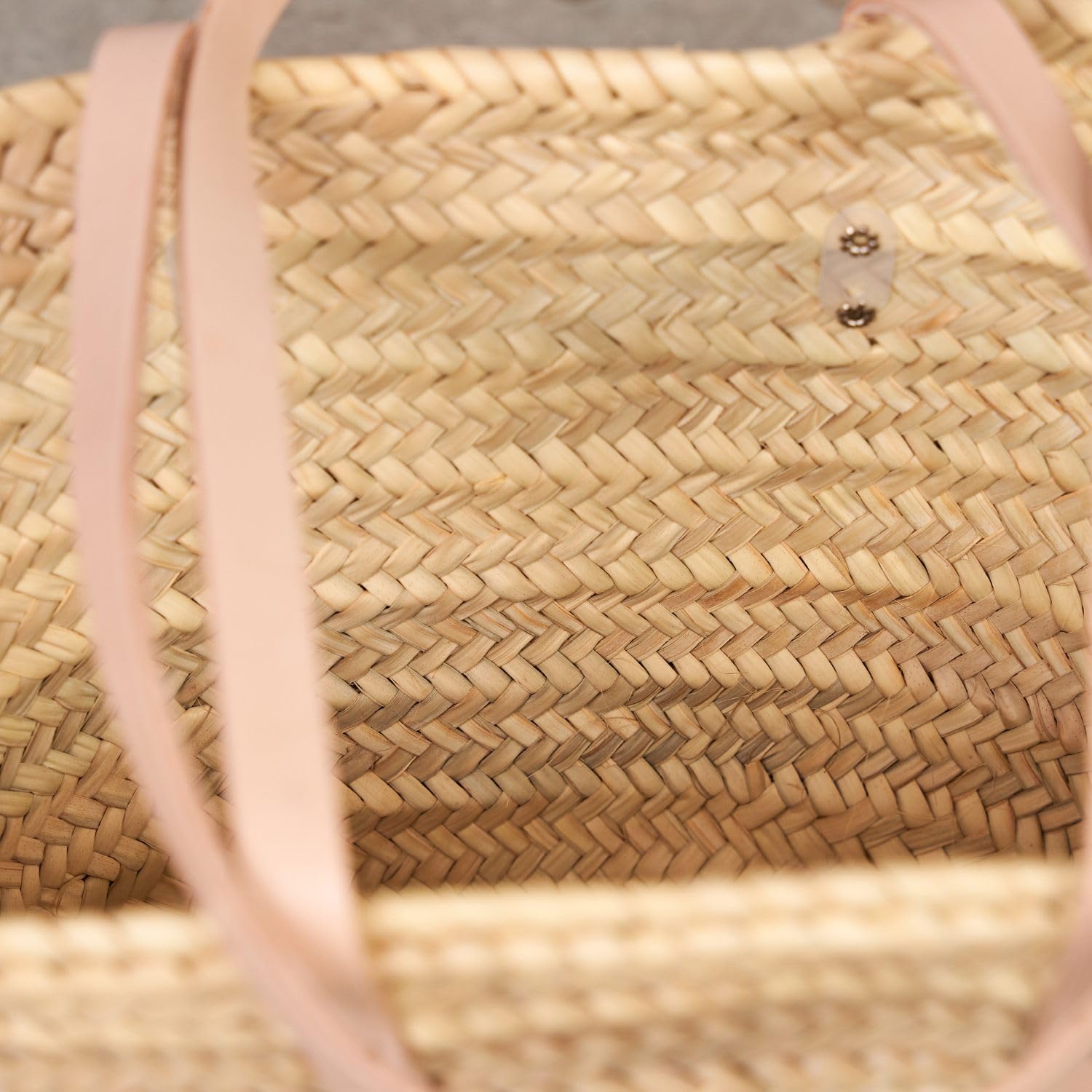 Capazo de Palma con Asas Largas Beige - Extra Grande N9 - Ref. 5030-9