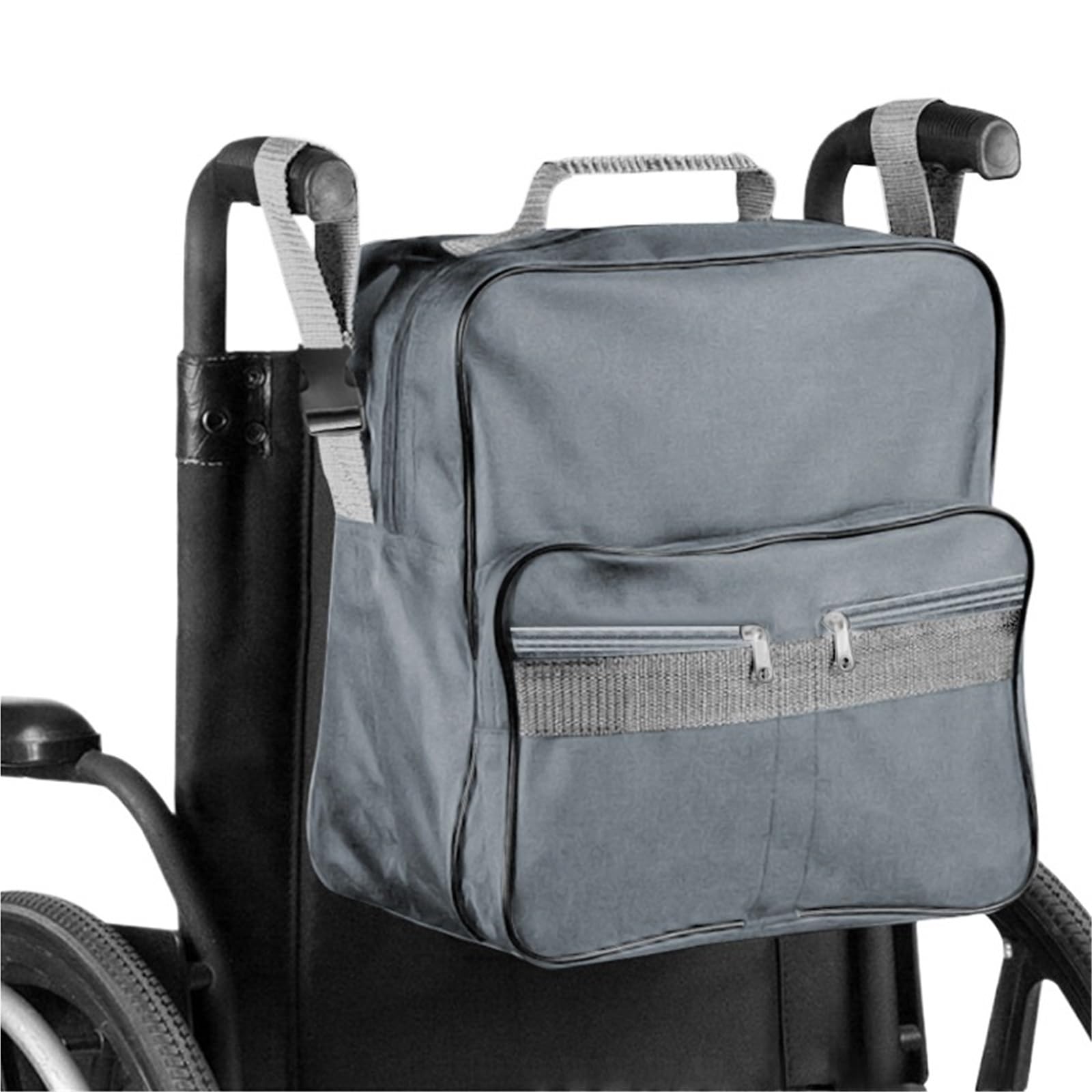 bolsa silla de ruedas Bolsa de compras for silla ruedas for scooter movilidad | Gran impermeable reposabrazos almacenamiento ayuda for discapacitados bolsa de transporte mochila(A Only bag)