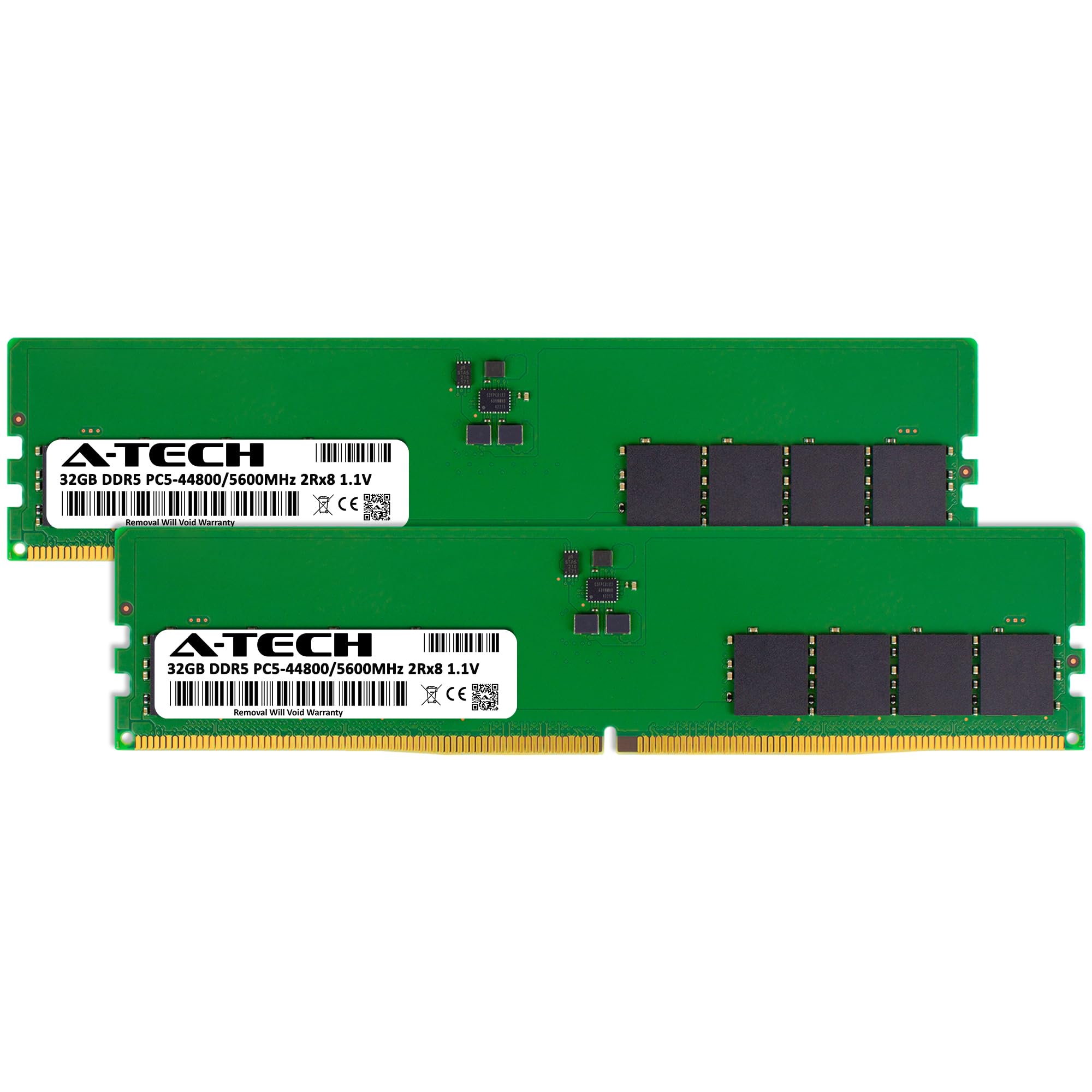 A-Tech 64GB Kit (2x32GB) DDR5 5600MHz PC5-44800 CL46 UDIMM
