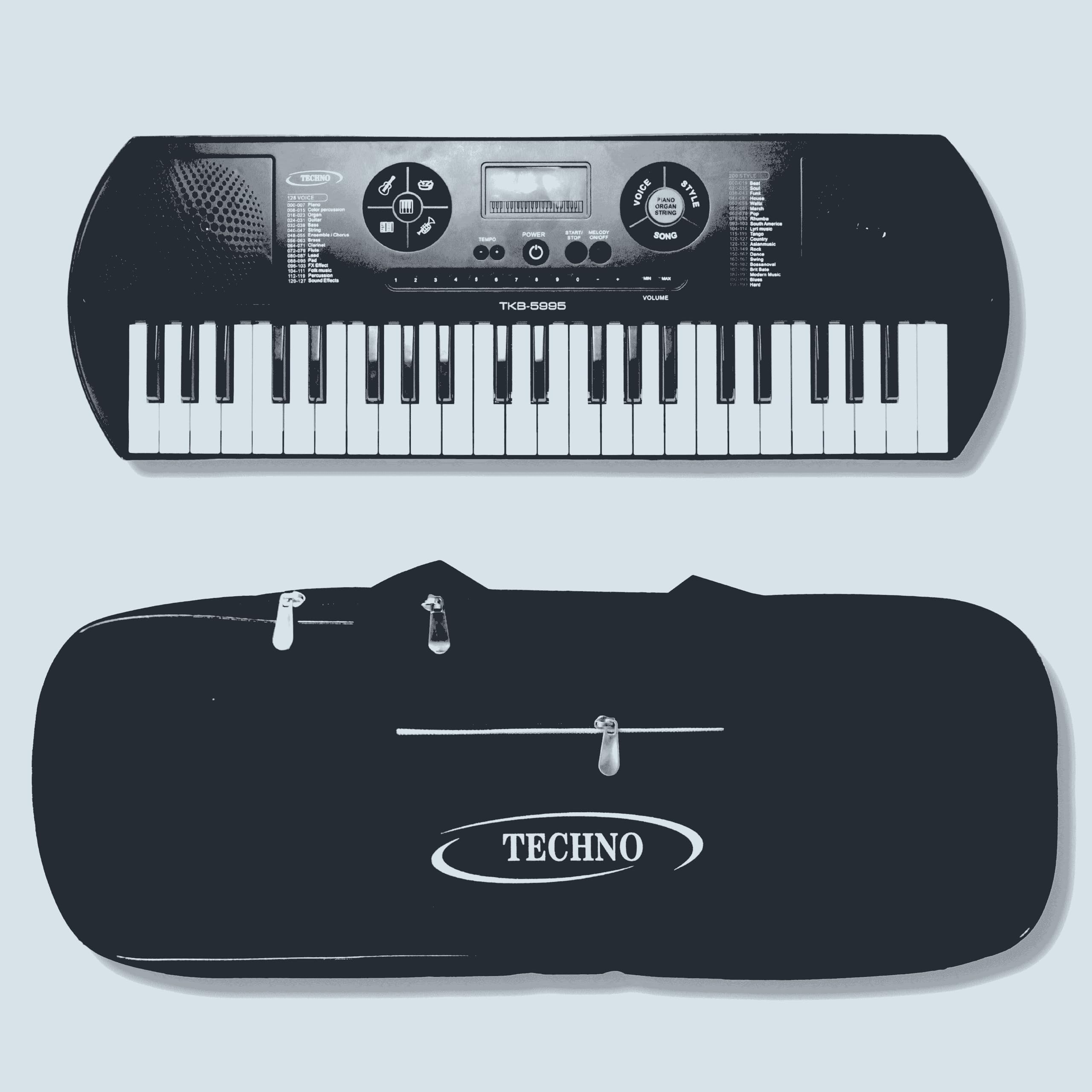 TECHNO TKB-5995 Electronic Keyboard, Compact Design, Powerful Sound, with Carry Bag-picture-11