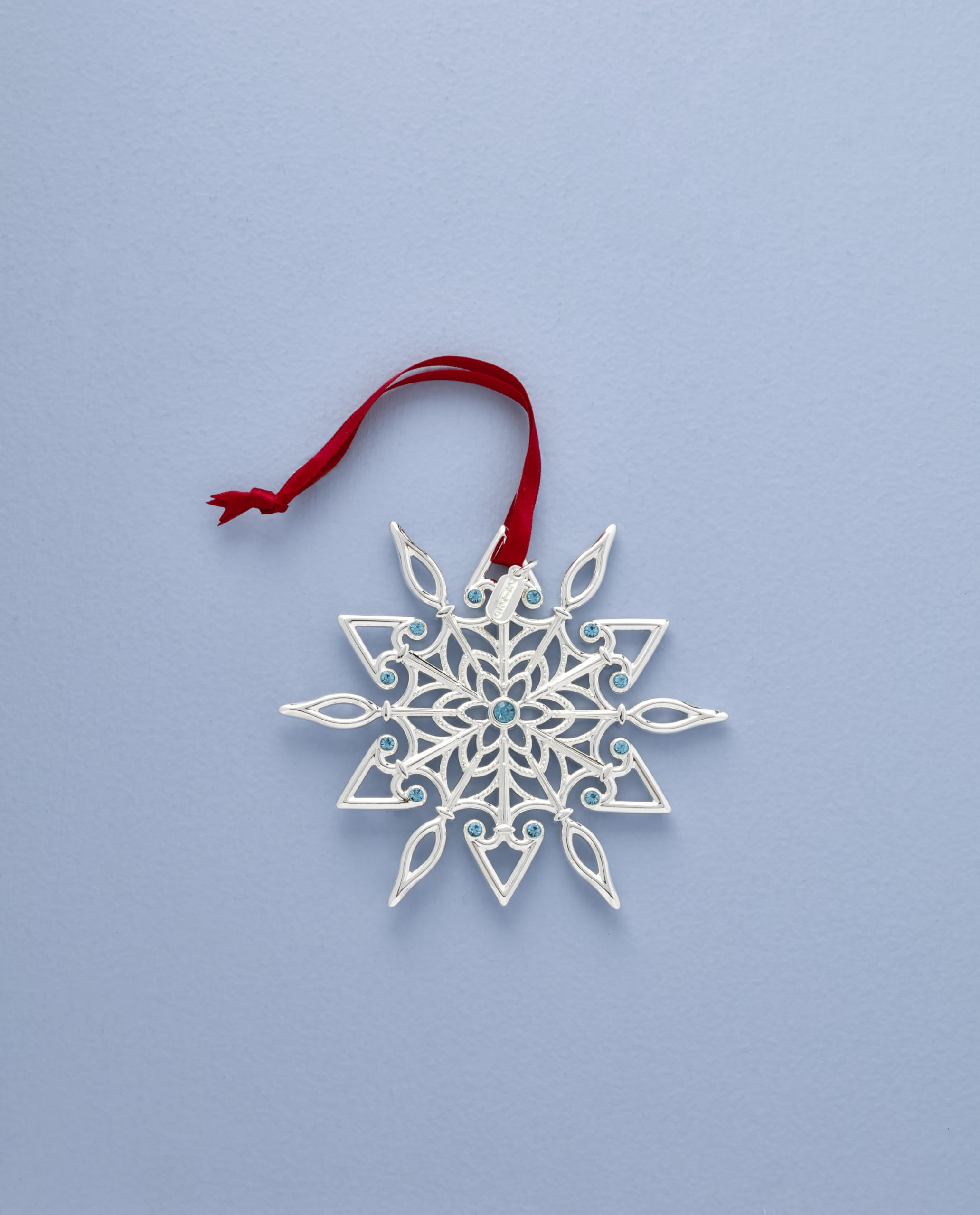Amazon.com: Lenox Ornament, 2025 Snow Majesty Silverplate Ornament