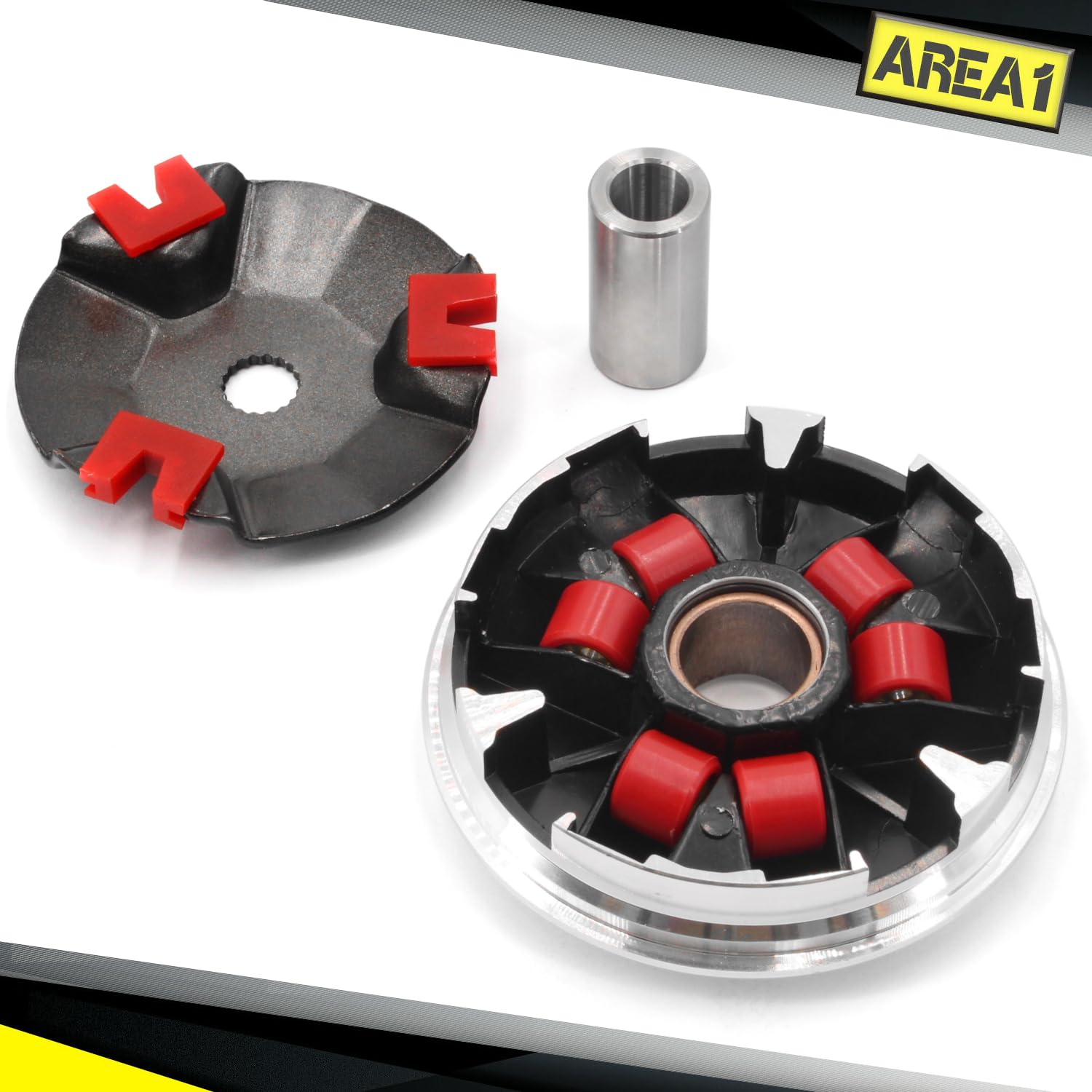Area1 Tuning Variomatic Kit per scooter con motore cinese 50 cc 2 tempi compatibile con Adly Baotian Benelli Benero Forstinger Kreidler Lifan Longija Malaguti Motobi Motowell Rex TNT Motor Znen Rs