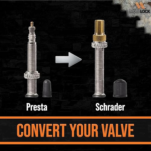 Miniatura 10 de Kit de adaptador de válvula de accesorios de bomba de aire, 18 piezas, para bicicleta Presta, Dunlop, SchraderAuto Valve - Agujas de inflado de