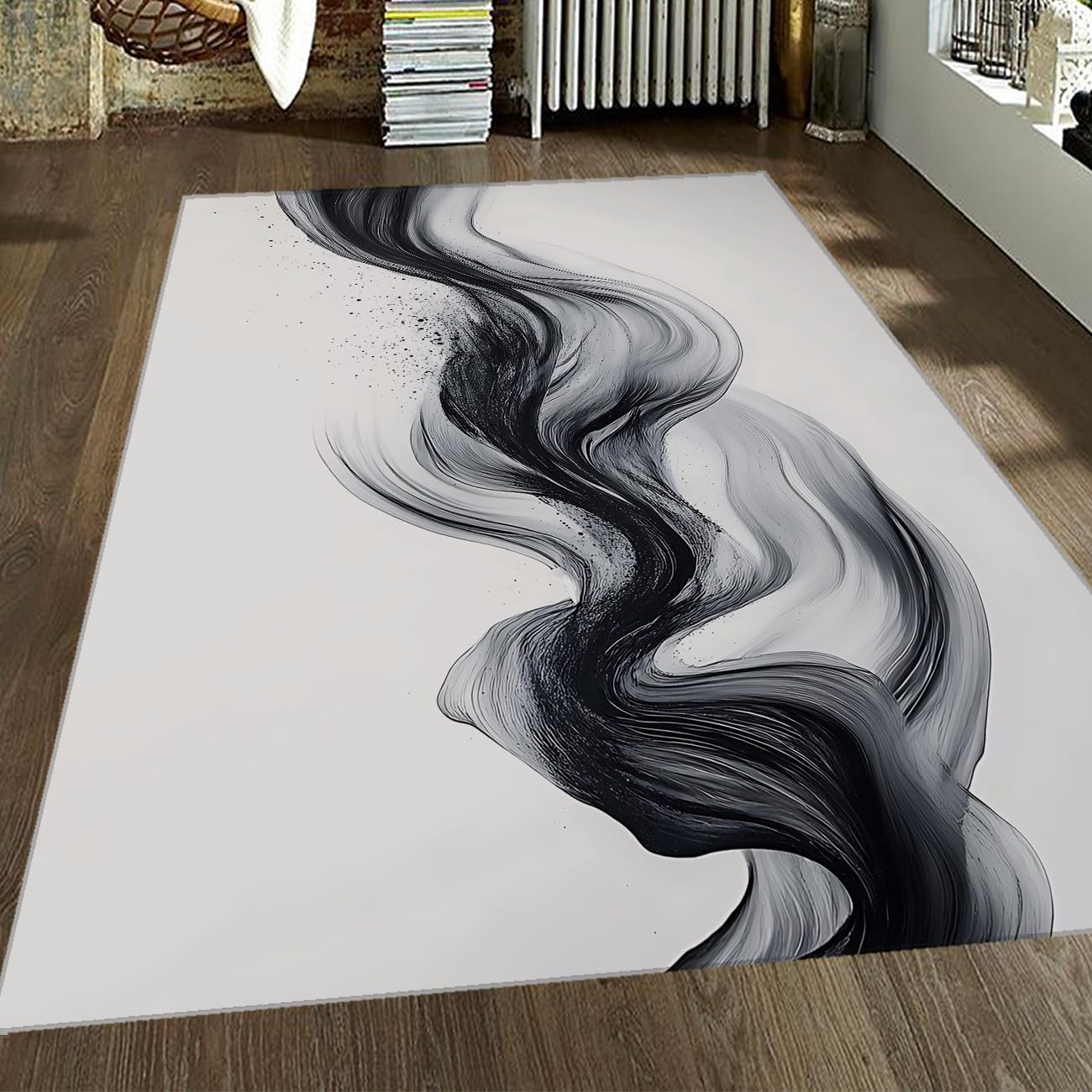 Tapis abstrait moderne 180x270cm aux finitions soignées pour sol