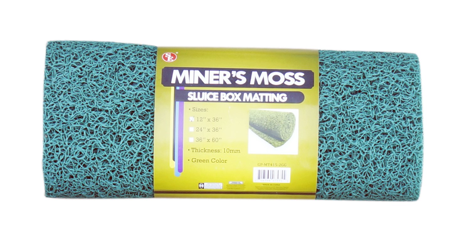 SE 12” x 36” Green Miner’s Moss (Sluice Box Matting) - GP-MT415-2GG