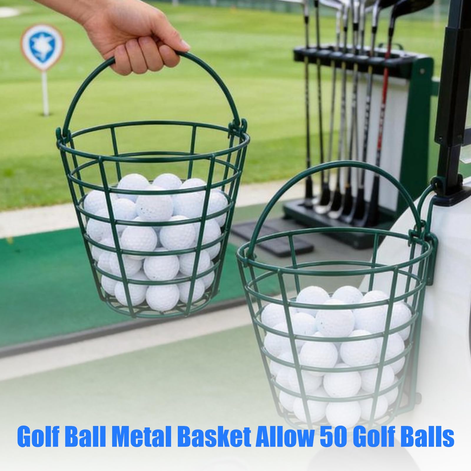 Ballkorb mit klappbarem für 50 Bälle Üben und Trainieren von Golfbällen