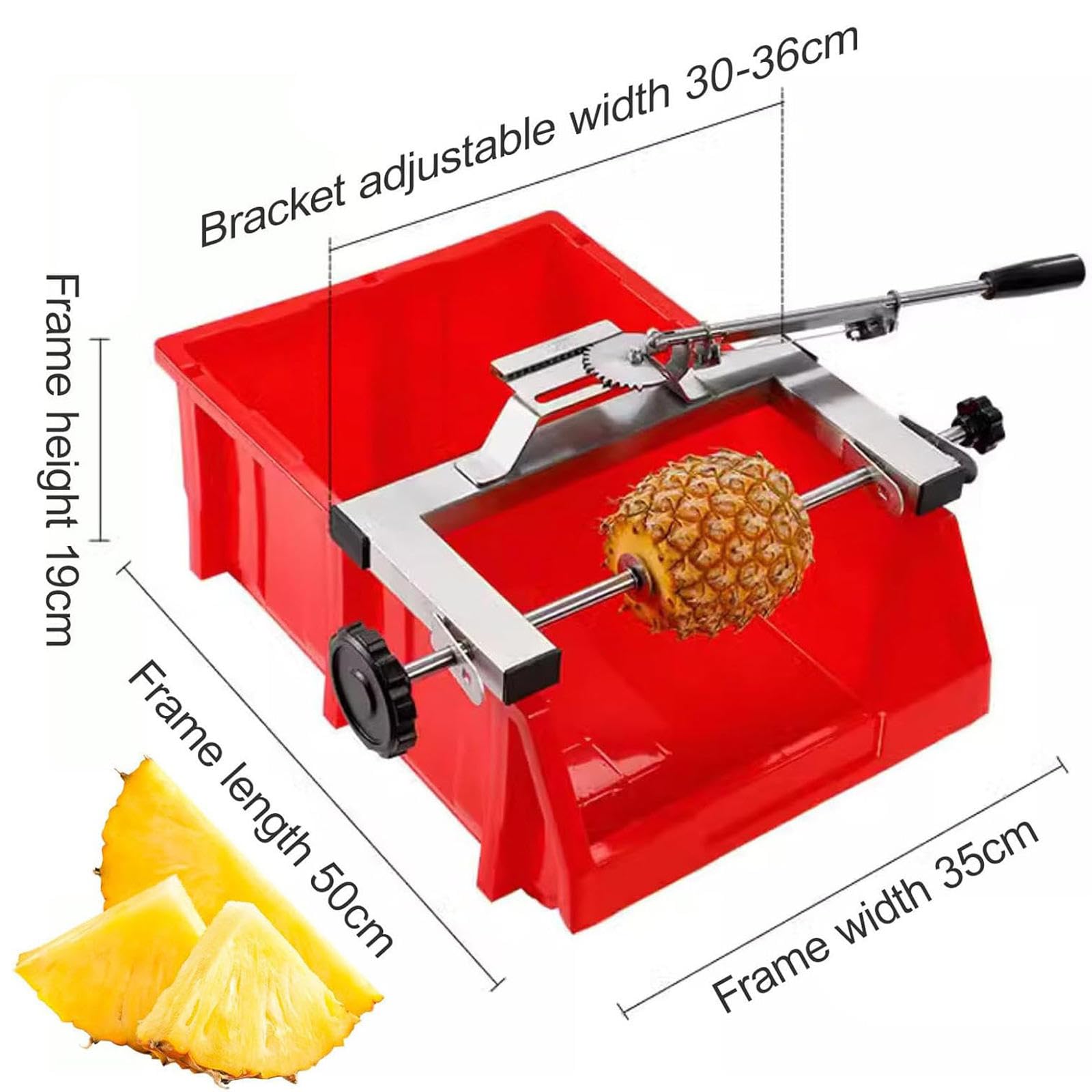 Kommerzielle Ananas-Schälermaschine, Edelstahl-Schäler, Entkerner-Werkzeug für Zuhause, Restaurant, Bar, Supermarkt