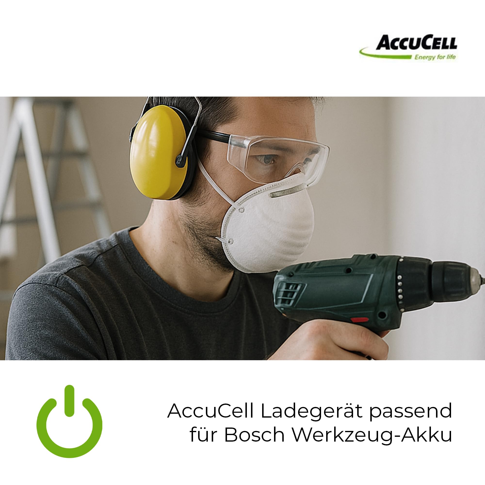 AccuCell Cargador para batería de herramientas Bosch 4,8 hasta 18 V NiMH 2607335035