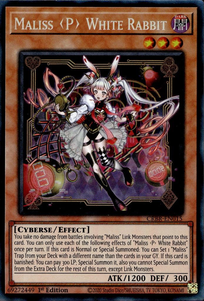 YU-GI-OH! Maliss P White Rabbit - CRBR-EN015 - Collector's Rare
