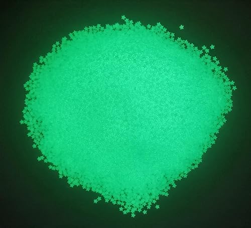 Miniatura 4 de Brillantina con estrellas pequeñas que brillan en la oscuridad, copos de 0.118 pulgadas, lentejuelas luminosas holográficas para arte de uñas,