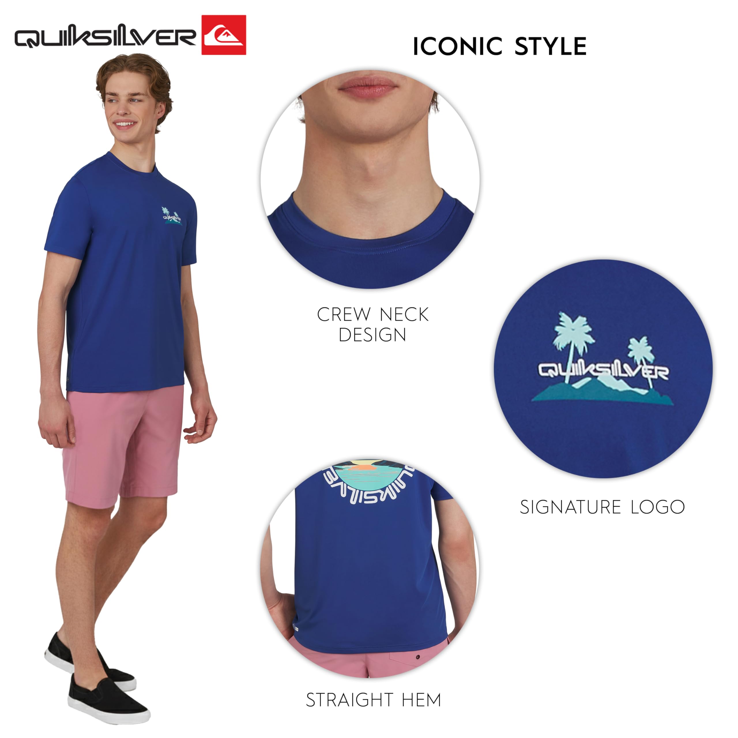 Quiksilver Camisa de protección de Sarpullido para Hombre