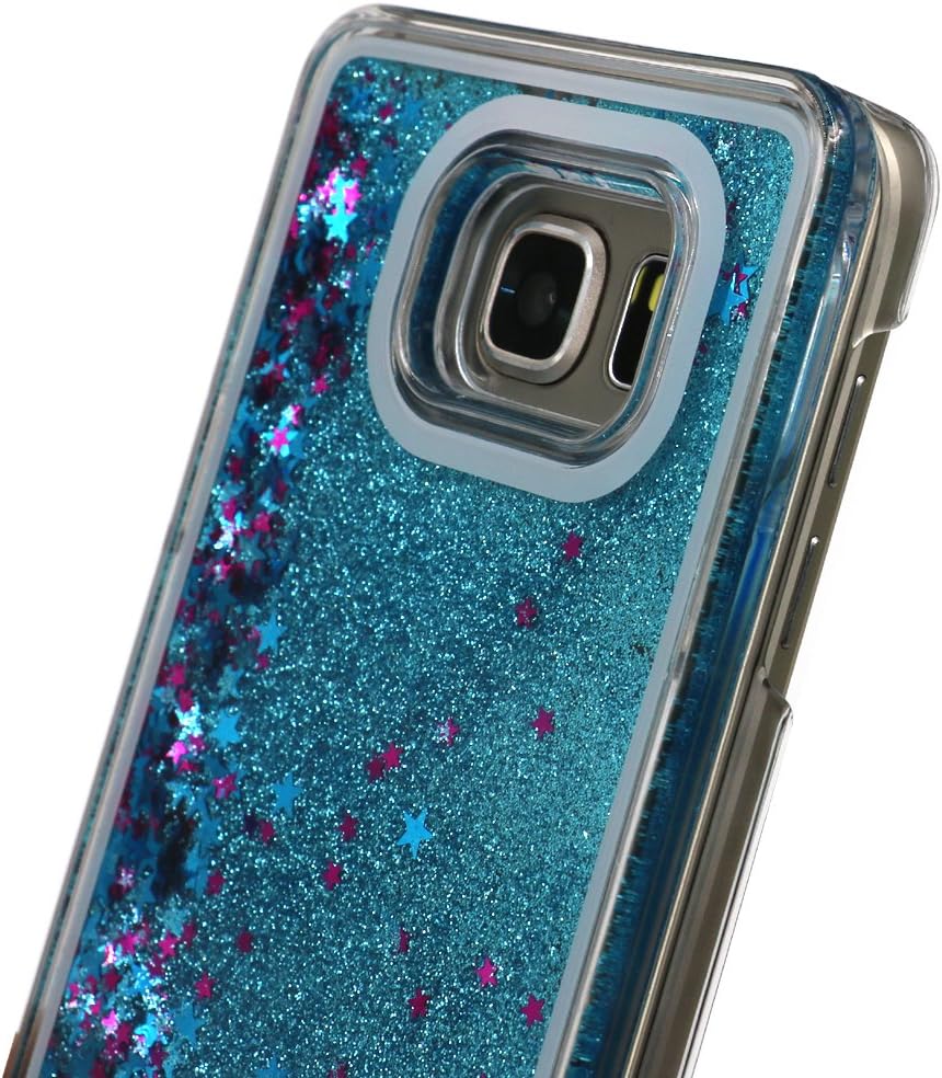 Note 5 Case,Quicksand Star Liquid Case, Samsung Galaxy Note5 Twinkle little stars Quicksand Stars Liquid Shiny Bling Glitter Sparkle Crystal Hard PC Case(Blue)