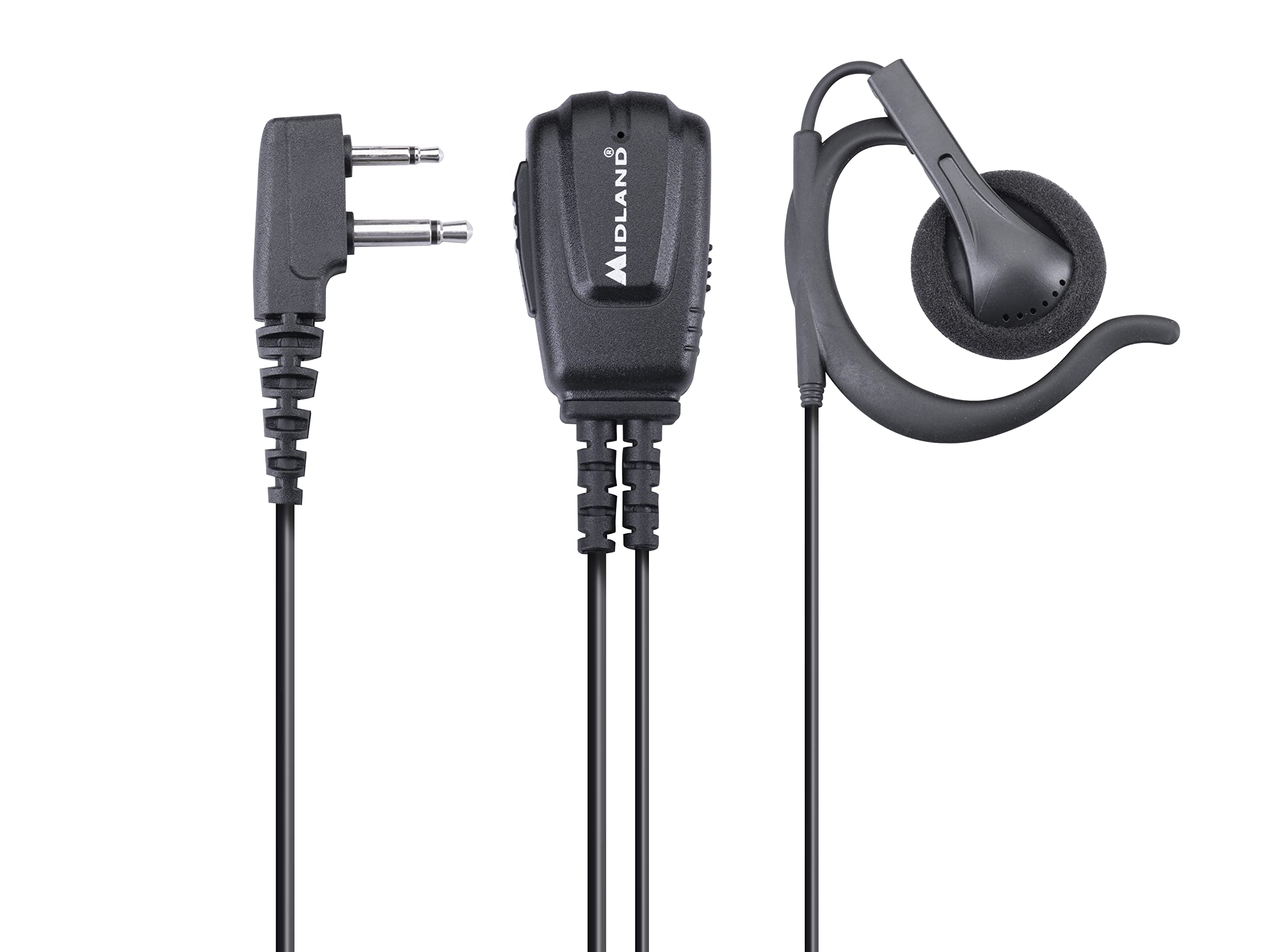 MIDLAND MA 24-L Pro C1525 - Oreillette avec Microphone, PTT/VOX