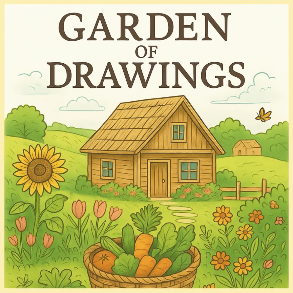 Adult Coloring Book - Garden of Drawing: A Relaxing Adult Coloring Book with Gardens, Cottages, and Nature Scenes