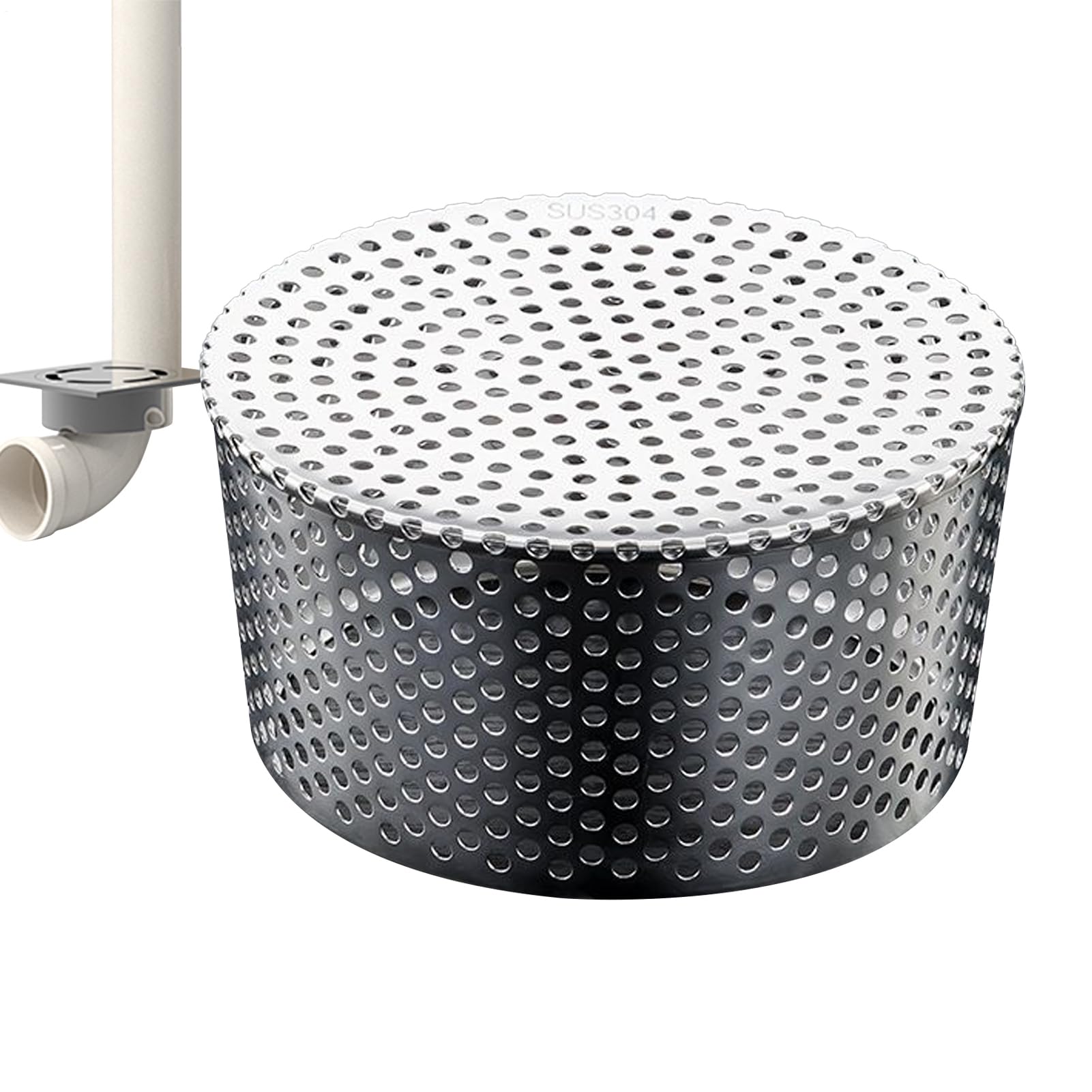 Nettoyant de gouttière et filtre de tuyau en inox pour évacuation d'eau