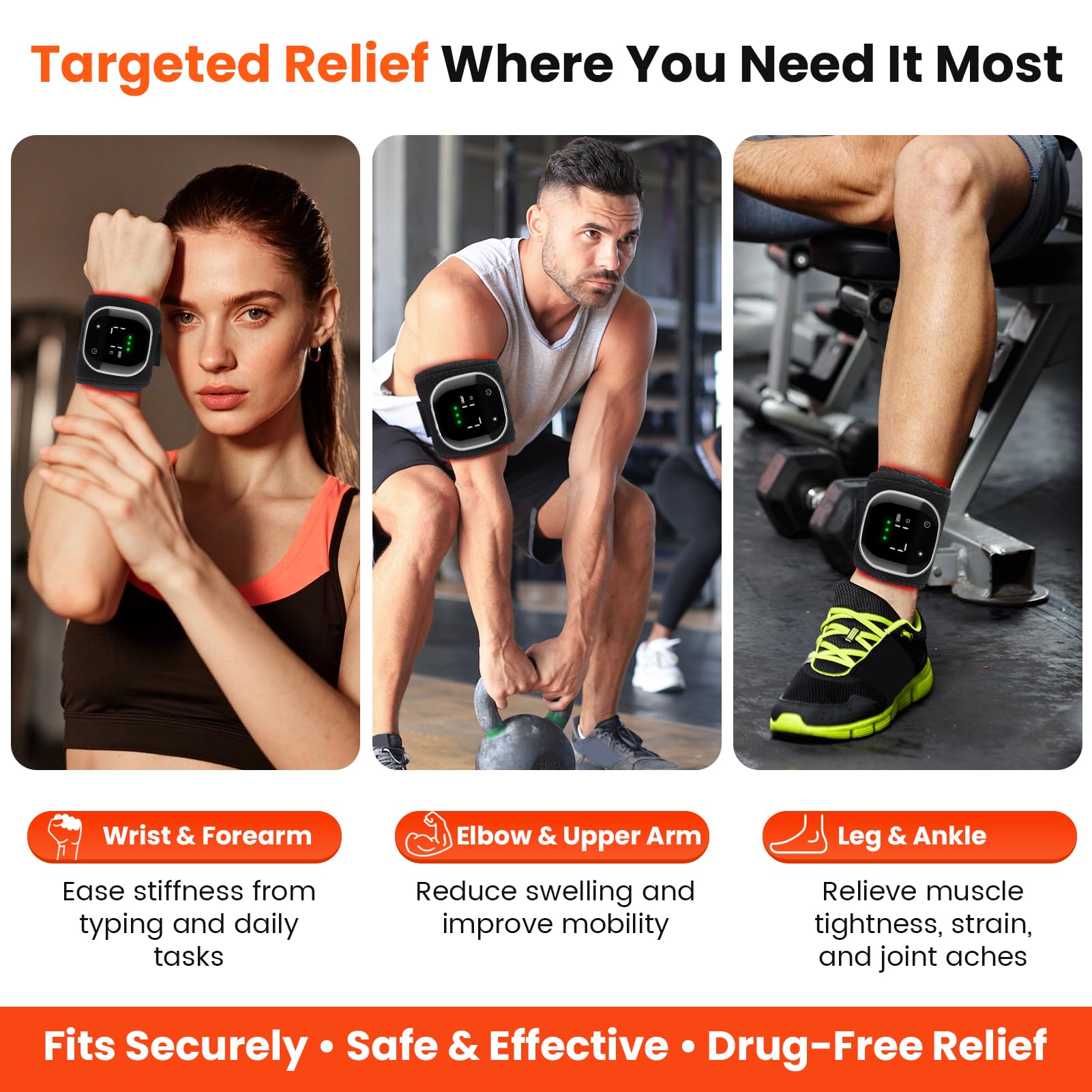 Red Light Therapy Wrist Wrap - Pain Relief -3