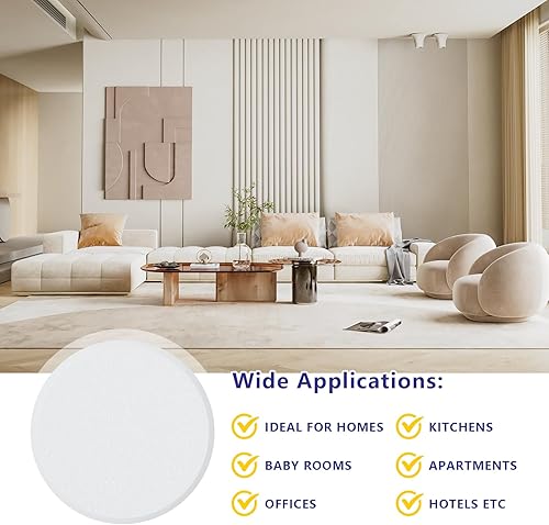 Miniatura 7 de HOME MASTER HARDWARE Protector de pared redondo de 5 pulgadas, paquete de 5 unidades, protector de pared, tope de puerta, almohadillas de protección