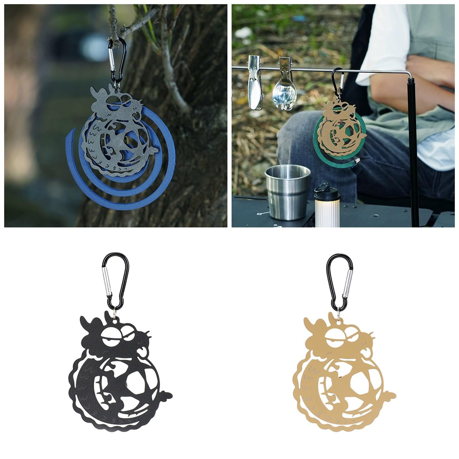 CHENZILIN Dragon Shape Hanging Hook Outdoor Camping Incenses Holder Portables Incenses Stand for Indoor and Outdoor Use