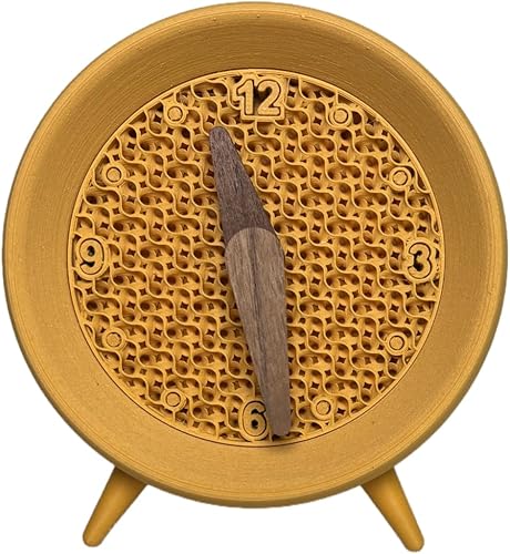 Miniatura 1 de Reloj despertador analógico pequeño para mesa, escritorio, estantería, mesita de noche, sala de estar, decoración de habitación de invitados,