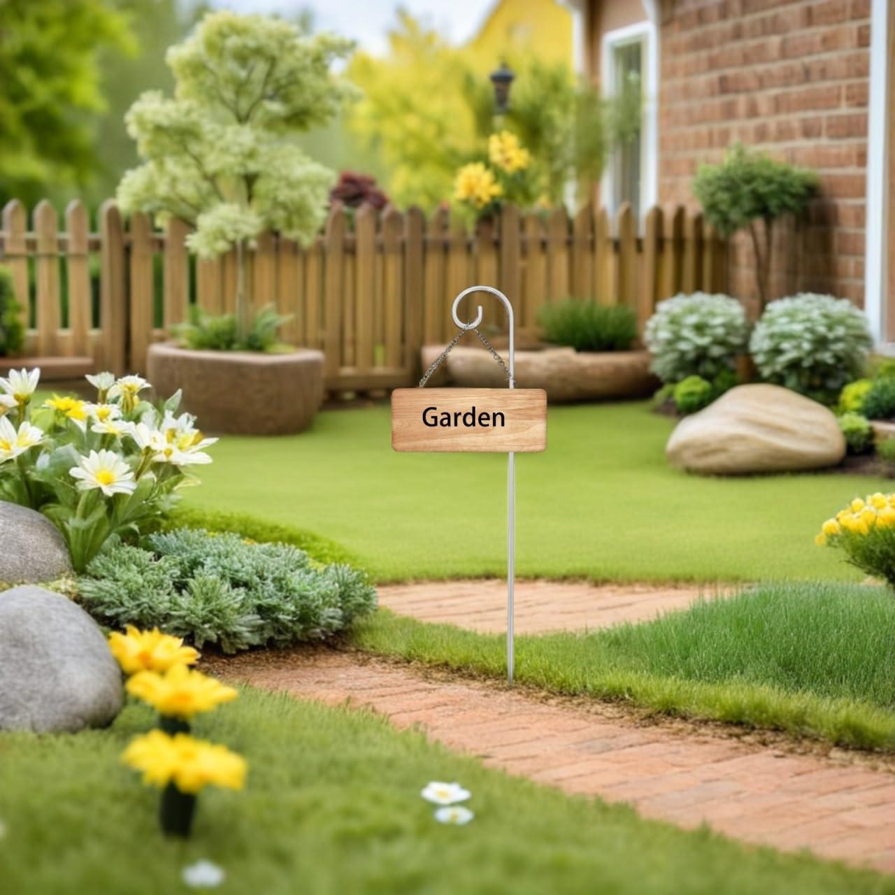 Supvox 20 ganci da pastore per esterni, spine alte da giardino, in metallo, per composizioni floreali, piante sospese, lanterne