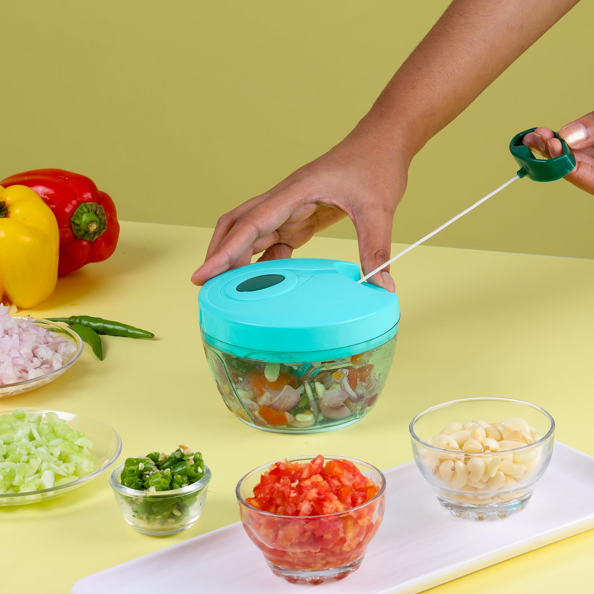 Cello Magic Hand Chopper - 3 Blades, Easy Prep -9