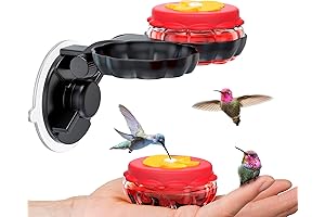 Pocket-Size Bird Feeder with Suction Cup - Dual-Use Handheld or Window Mount...