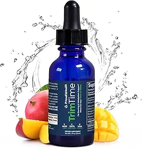 TrimTime – Advanced Weight Management Drops – African Mango & Maca Extract – Supports Metabolism, Curb Cravings & Boost Energy – Fast-Absorbing Liquid Formula – 1 fl oz