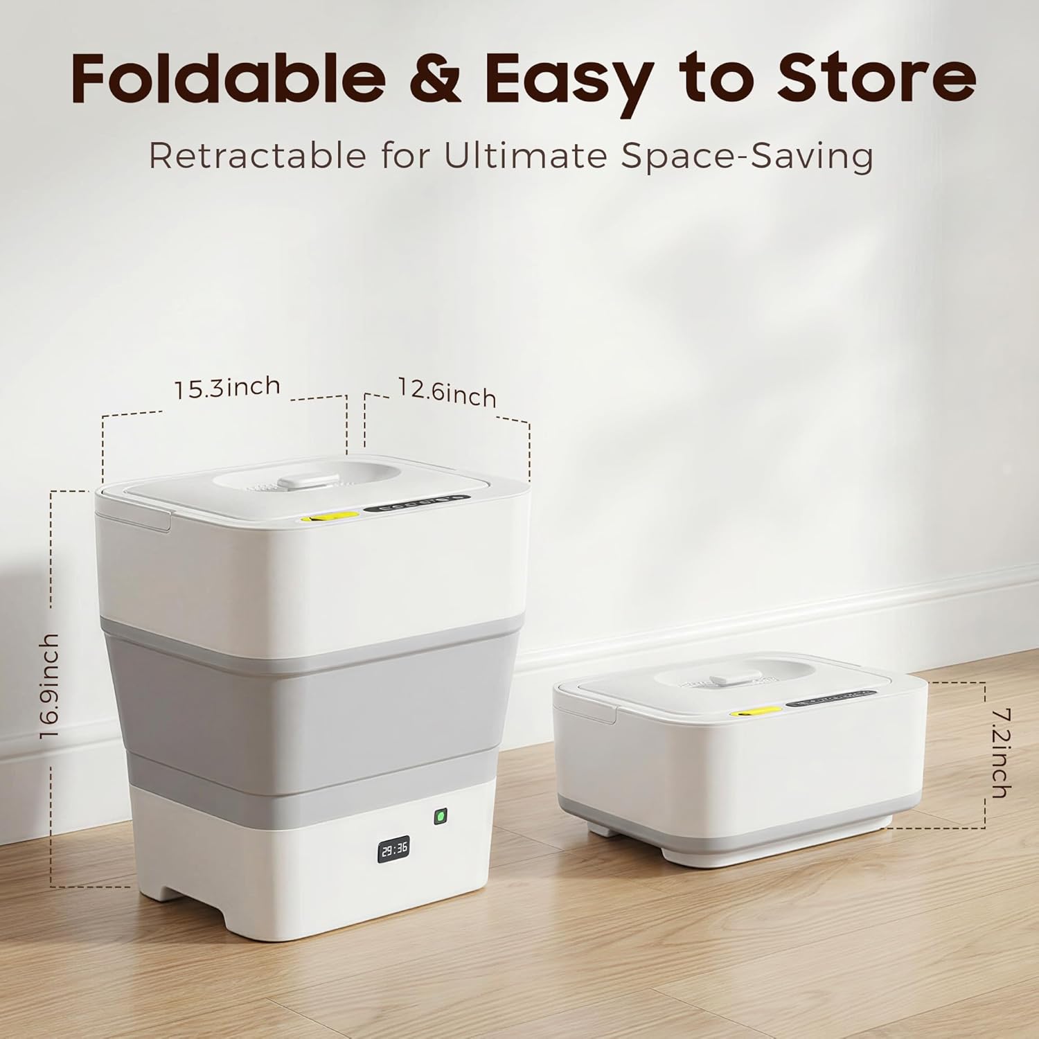 Foldable Towel Warmer,30L Hot Towel Warmers for Bathroom and SPA with 24H Timer,Large Auto Shut Off Towel Heater Bucket Fits Up to Oversized Towels,Bathrobes,Blankets,Fast Heating Towel Dryer for Home