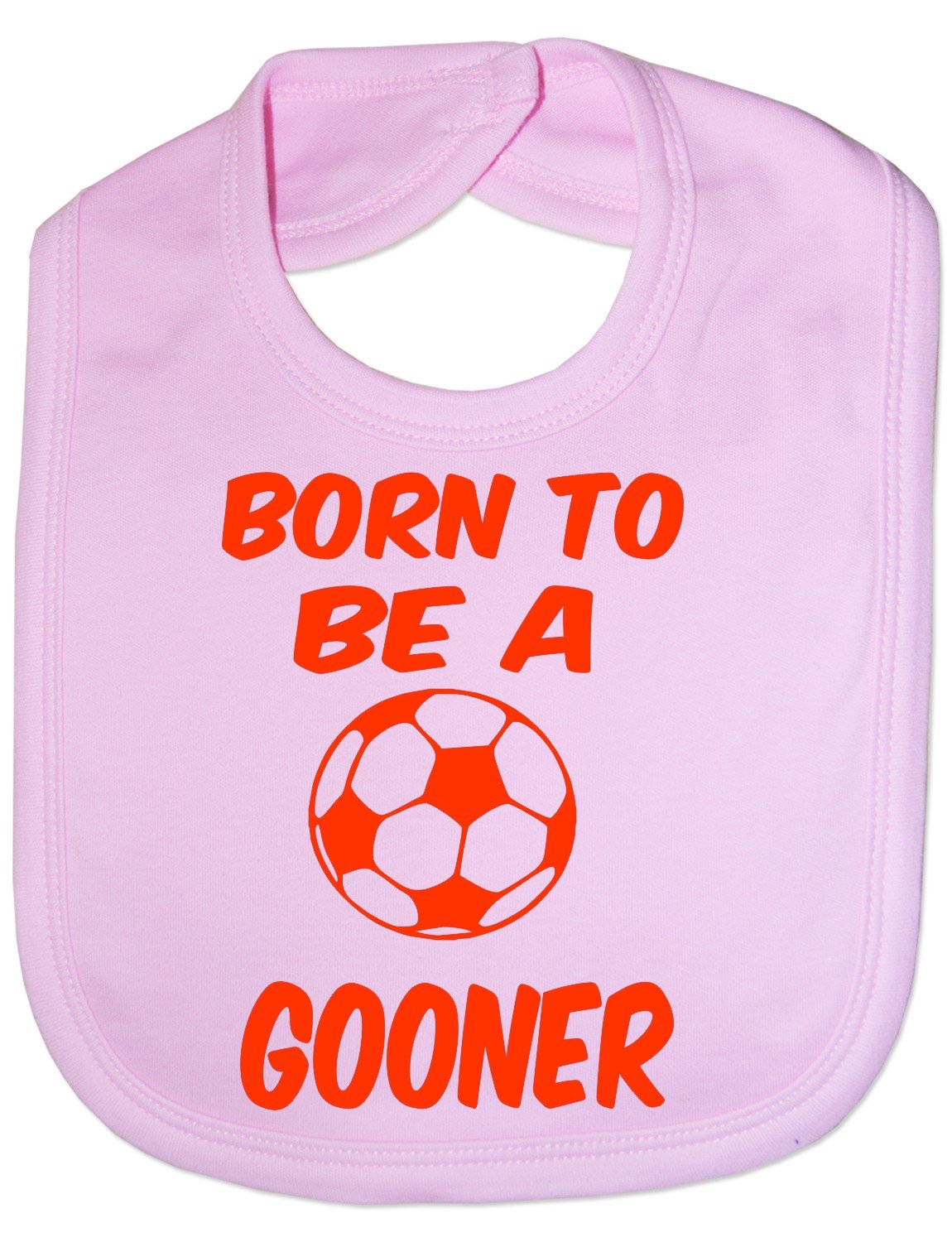 Print4U Born To Be A Gooner/Arsenal - Funny Baby/Toddler/Newborn Bib - Baby Gift pink