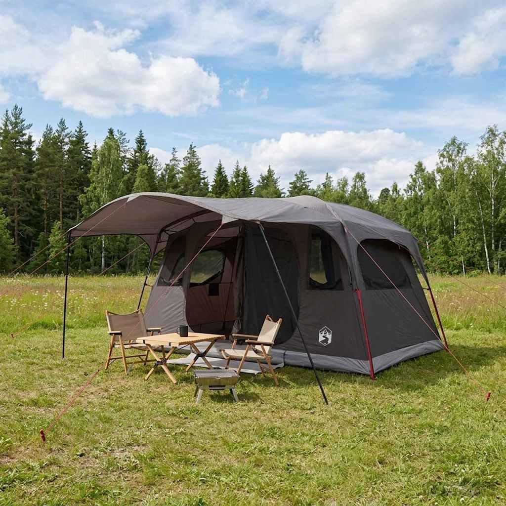 Zelt grün 427 x 305 x 205 cm Polyester und Stahl