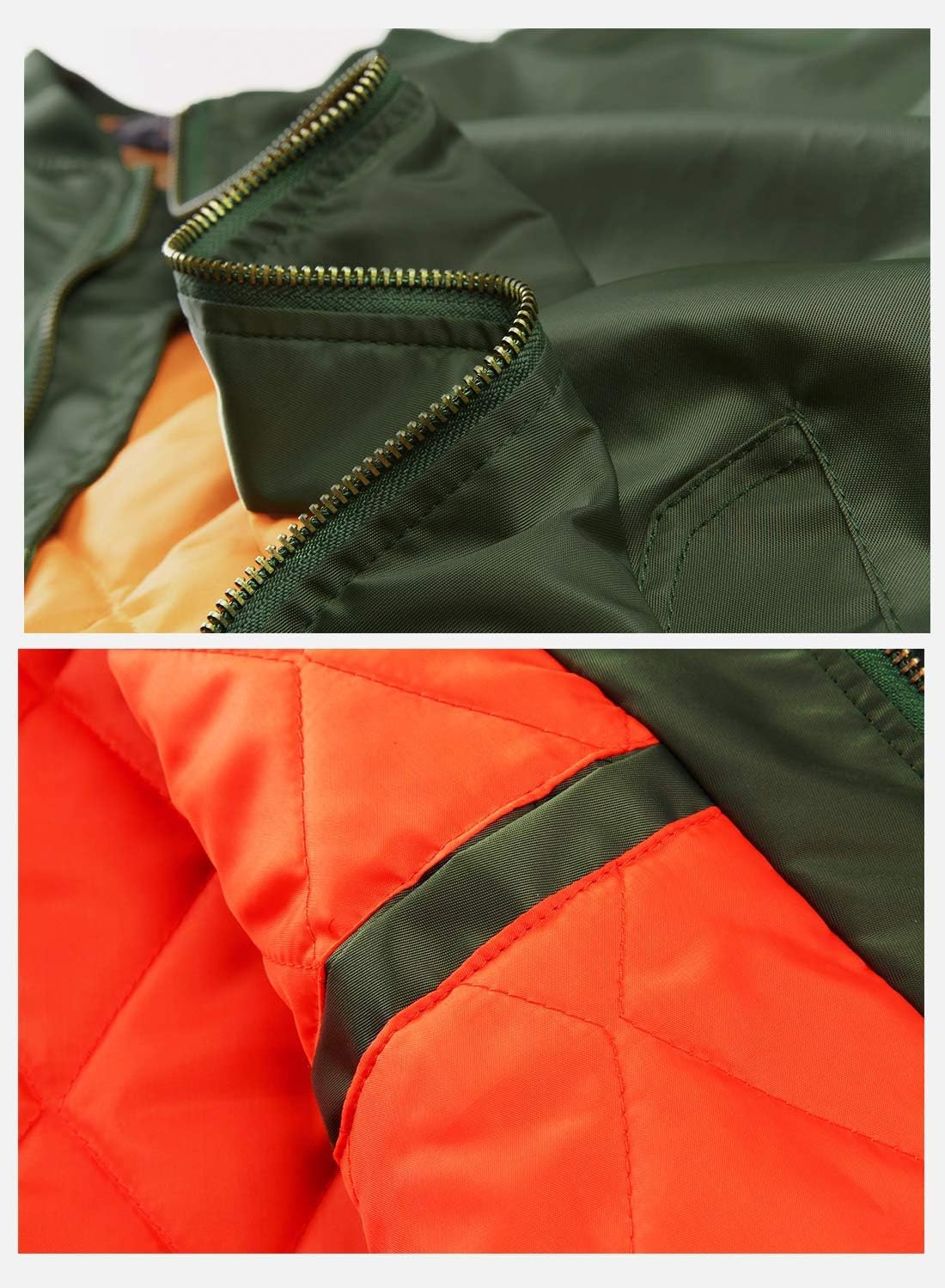 TACVASEN Manteaux D'Hiver pour Hommes Veste Urbaine Veste de Baseball Universitaire Veste Coupe-Vent Vestes De Vacances Manteau