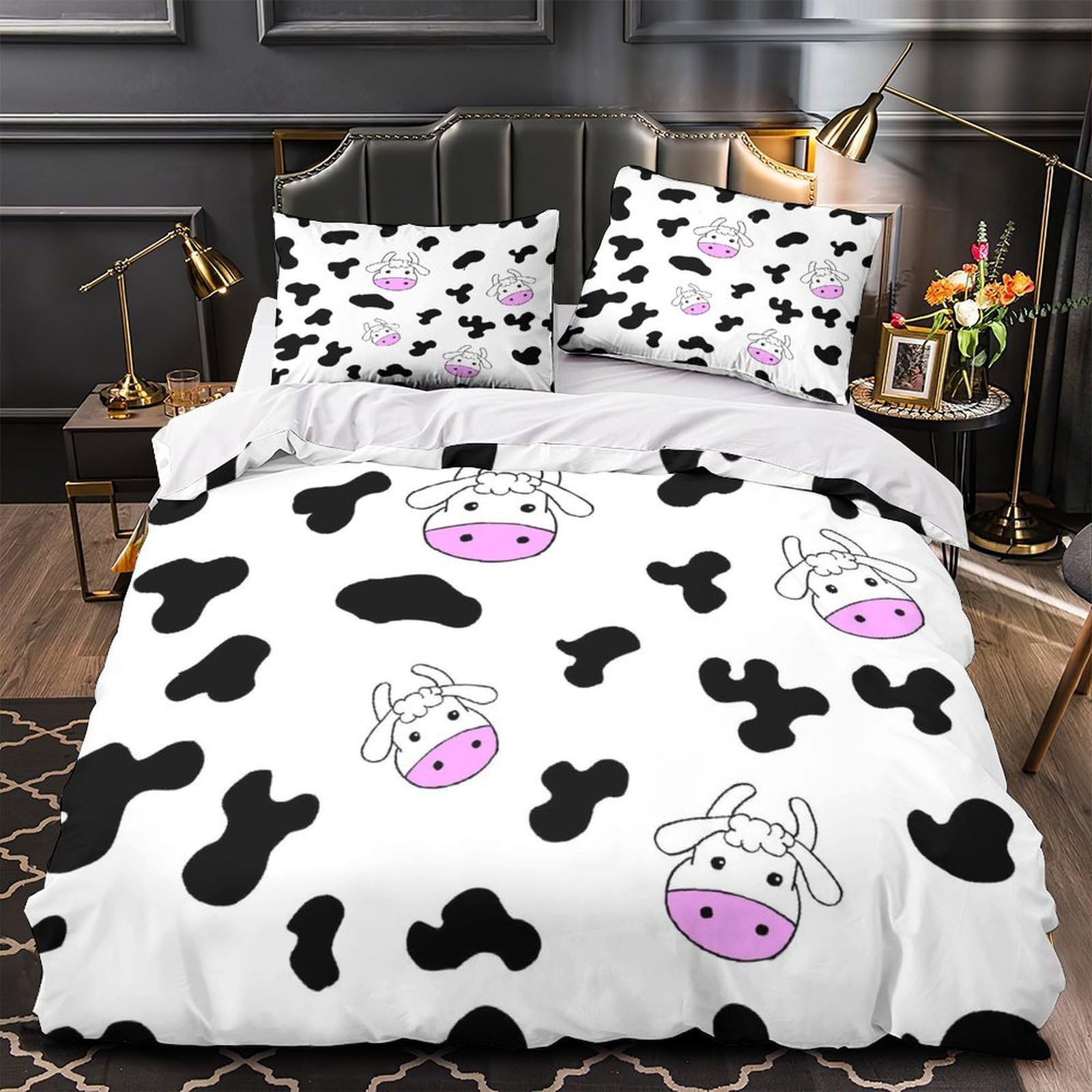 Housse de couette espace 3D microfibre King 220x240 pour ado