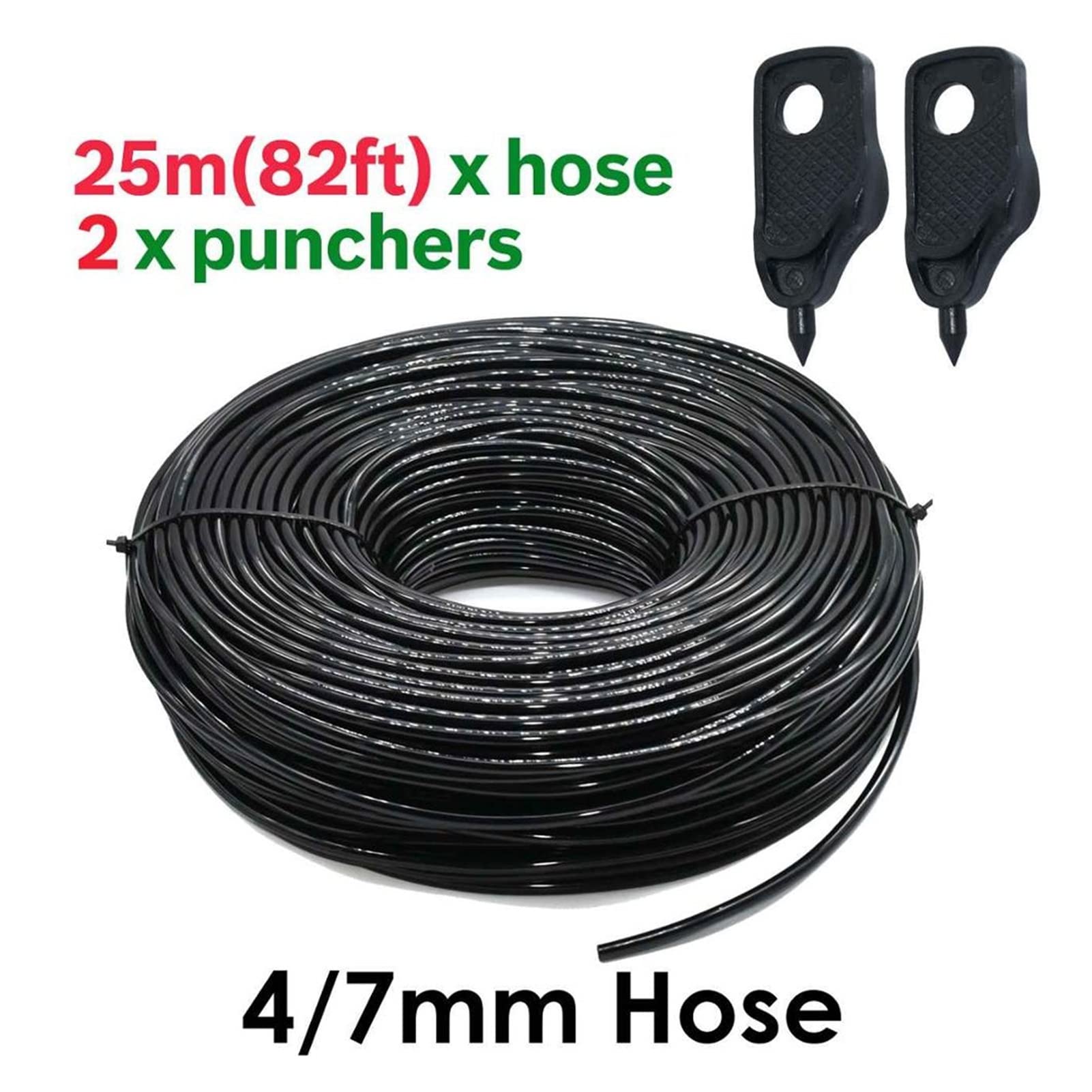 Zestaw do nawadniania kropelkowego 5M-35M System nawadniania kropelkowego Automatyczny wąż do nawadniania 360° Zestaw zraszacza z regulowanym runem kroplującym 4/7 mm Narzędzia ogrodowe (kolor: KSL01-007-25M)