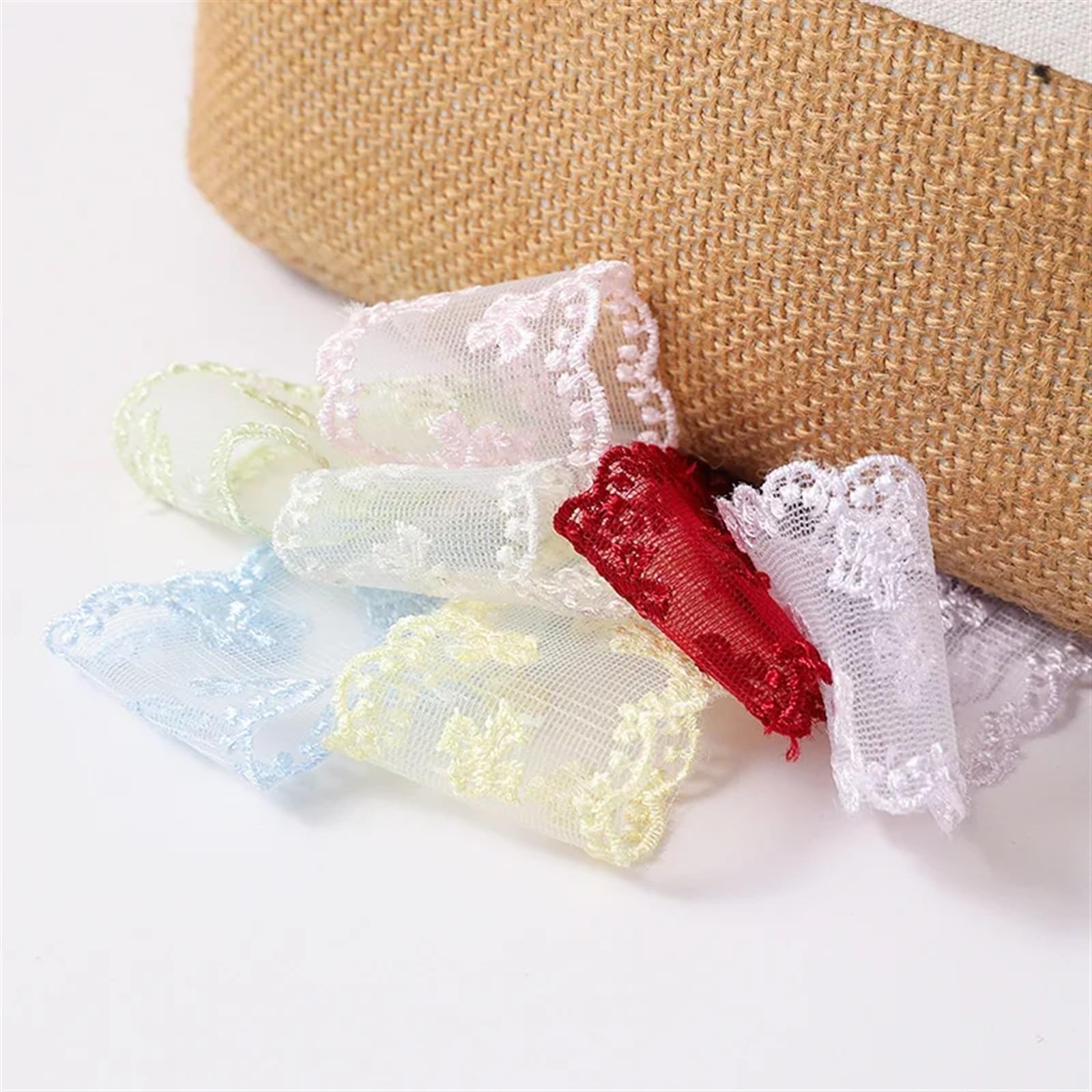 Cintas de Encaje Lote de 30 Yardas de Cinta de Encaje de 38 mm, Hermosa Cinta de Encaje de Organza Bordada for decoración de Vestidos, cuellos, tocados, Adornos de Costura(Blue)