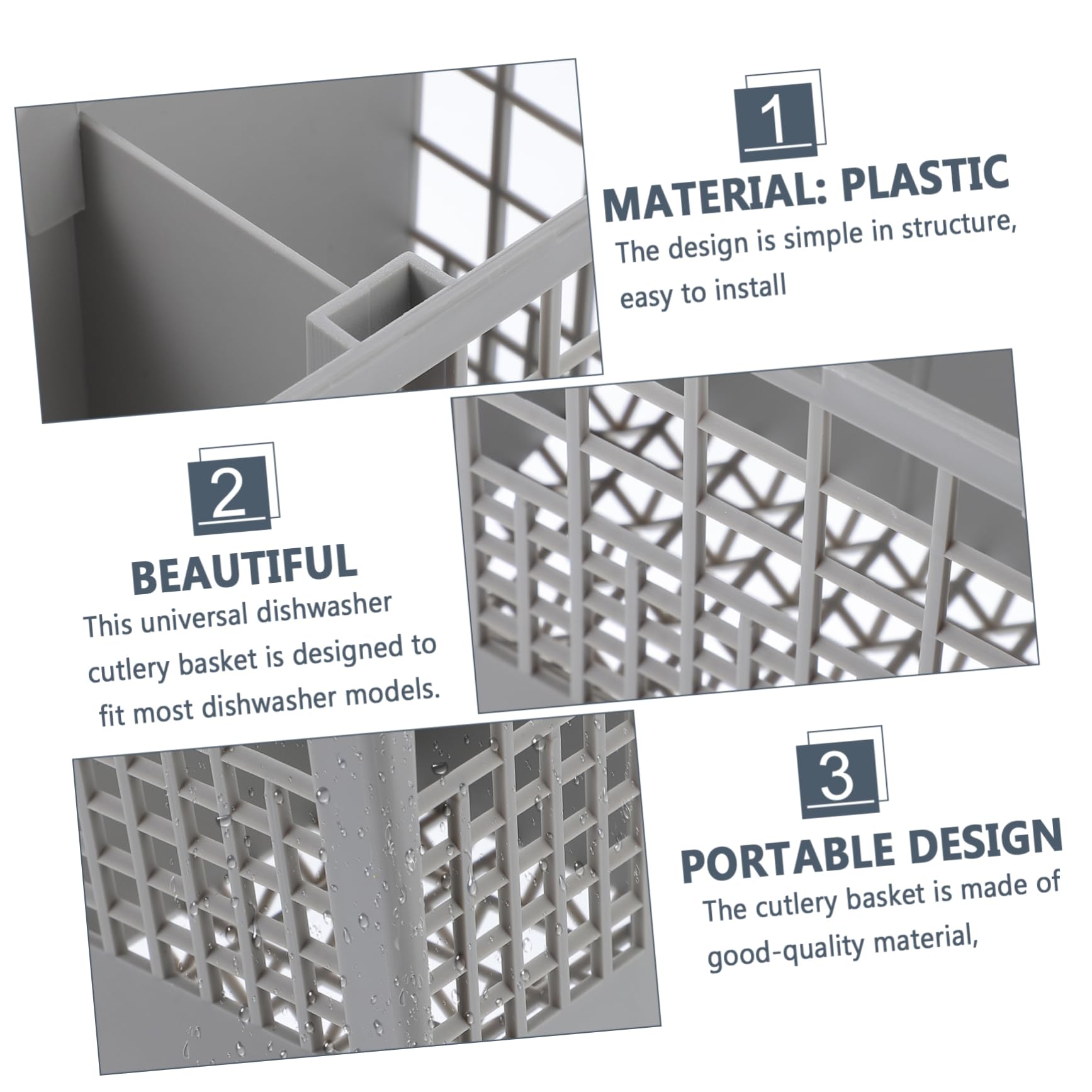 Mobestech Cestello Portaposate per Lavastoviglie 2 Pezzi Plastica