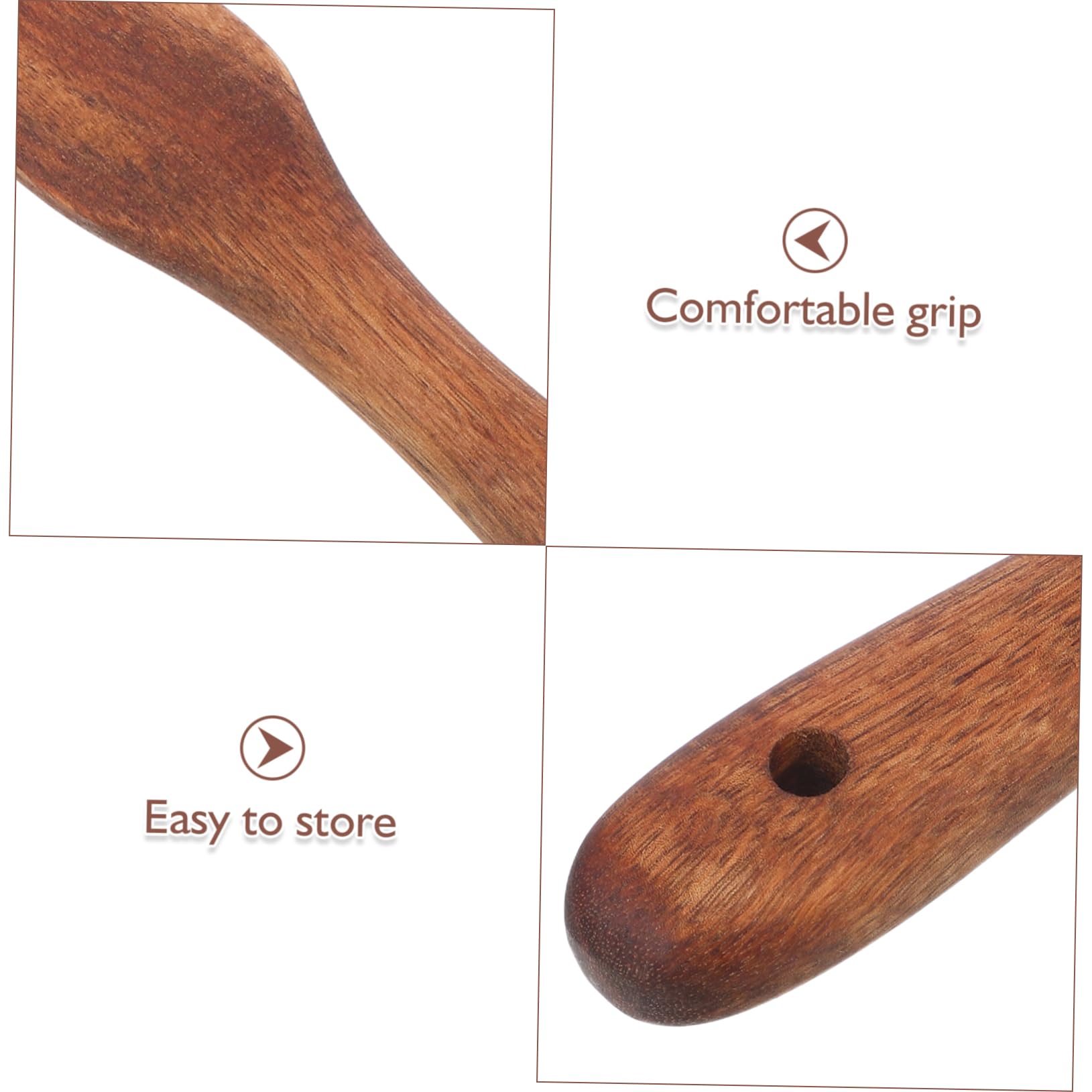 MAGICLULU 3piezas Varilla de Madera de Acacia para Remover Masa Madre Espátula para Masa Madre Utensilios de Cocina para Mezclar Pan para Cocinar y Hornear