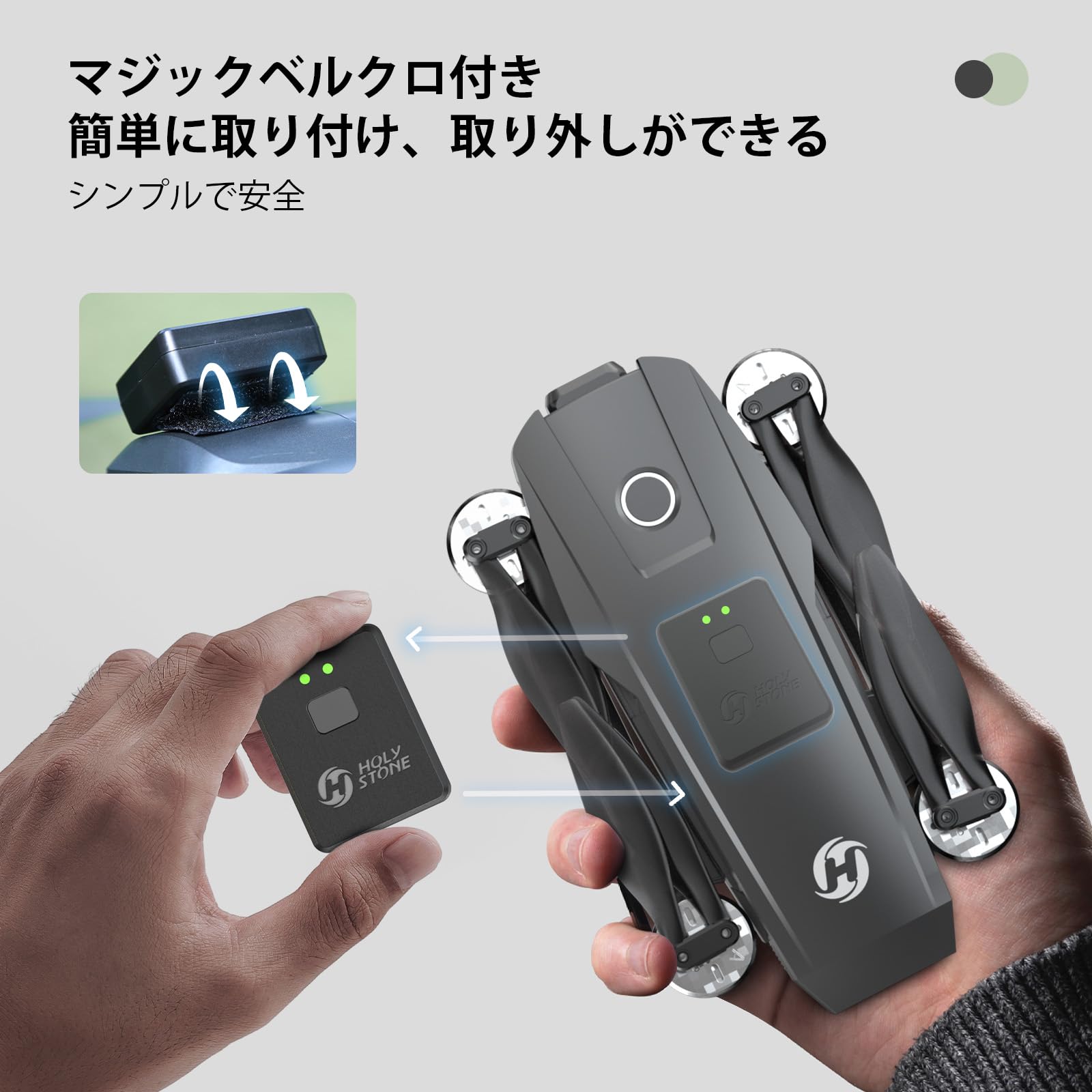 Amazon | Holy Stone リモートID 外付け 発信機 ドローン登録制度対応 