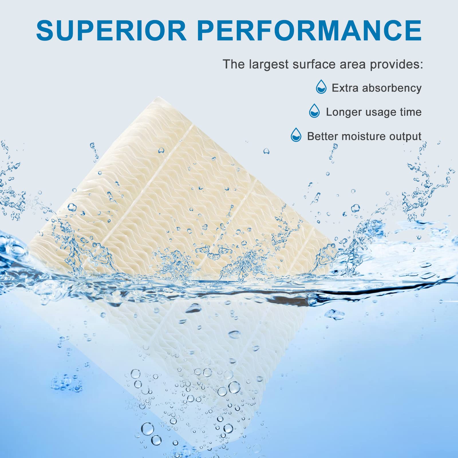 AMI PARTS 1043 Humidifier Wick Filter (2 Pack) Replacement for EP9 Series EP9500, EP9700, EP9800, EP9R500, EP9R800, 821000, 826000, 826800, 831000 and Bemis 800 8000 Series Humidifiers