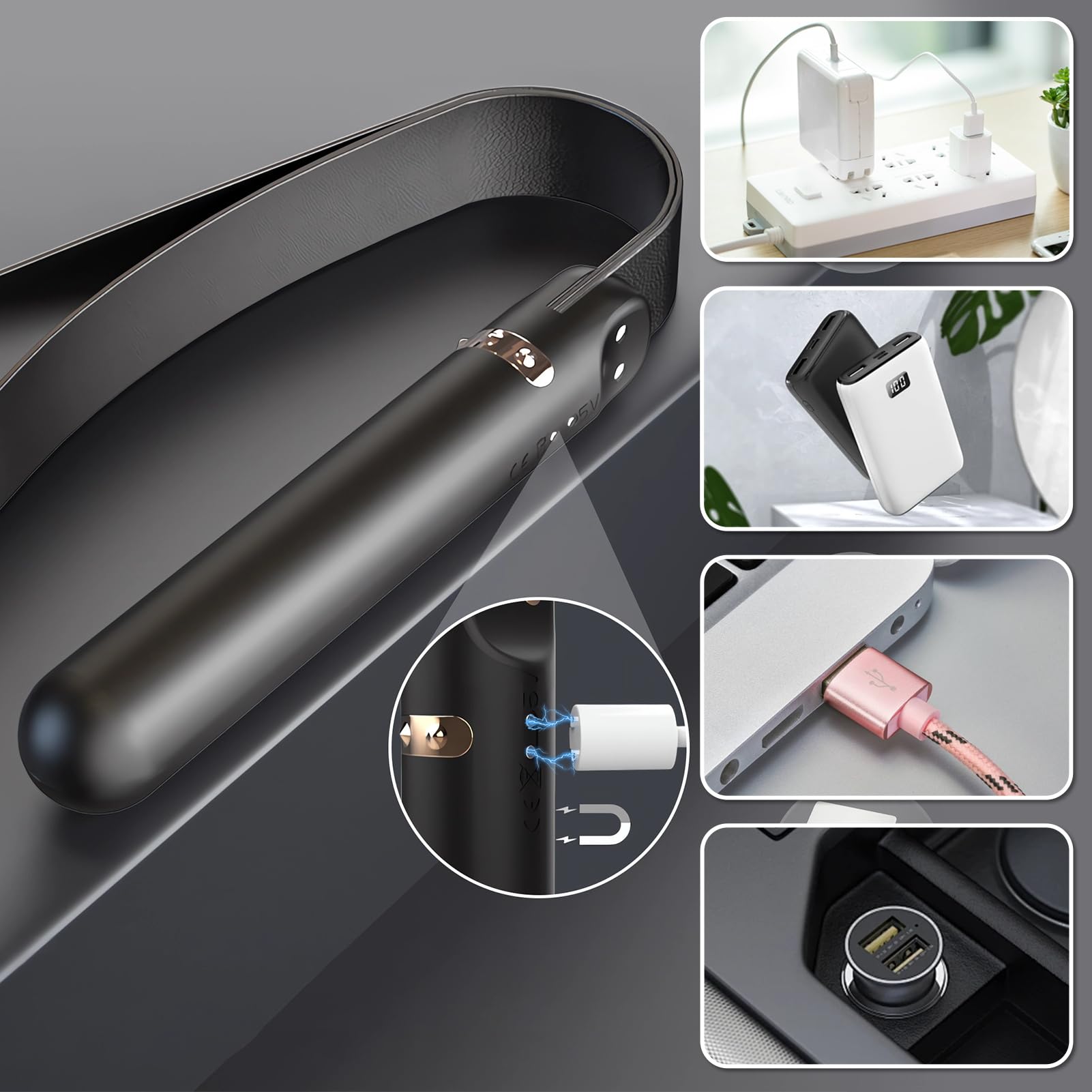 SXOVO Fouet Sexy Érotique Tapette de Fessée BDSM, Martinet Cuir avec Manche Vibrant, Vibromasseur avec 9 Modes Vibration, Fouets et Flagellateurs pour Jeux Érotiques, Sex Toýs Femme Homme Couple