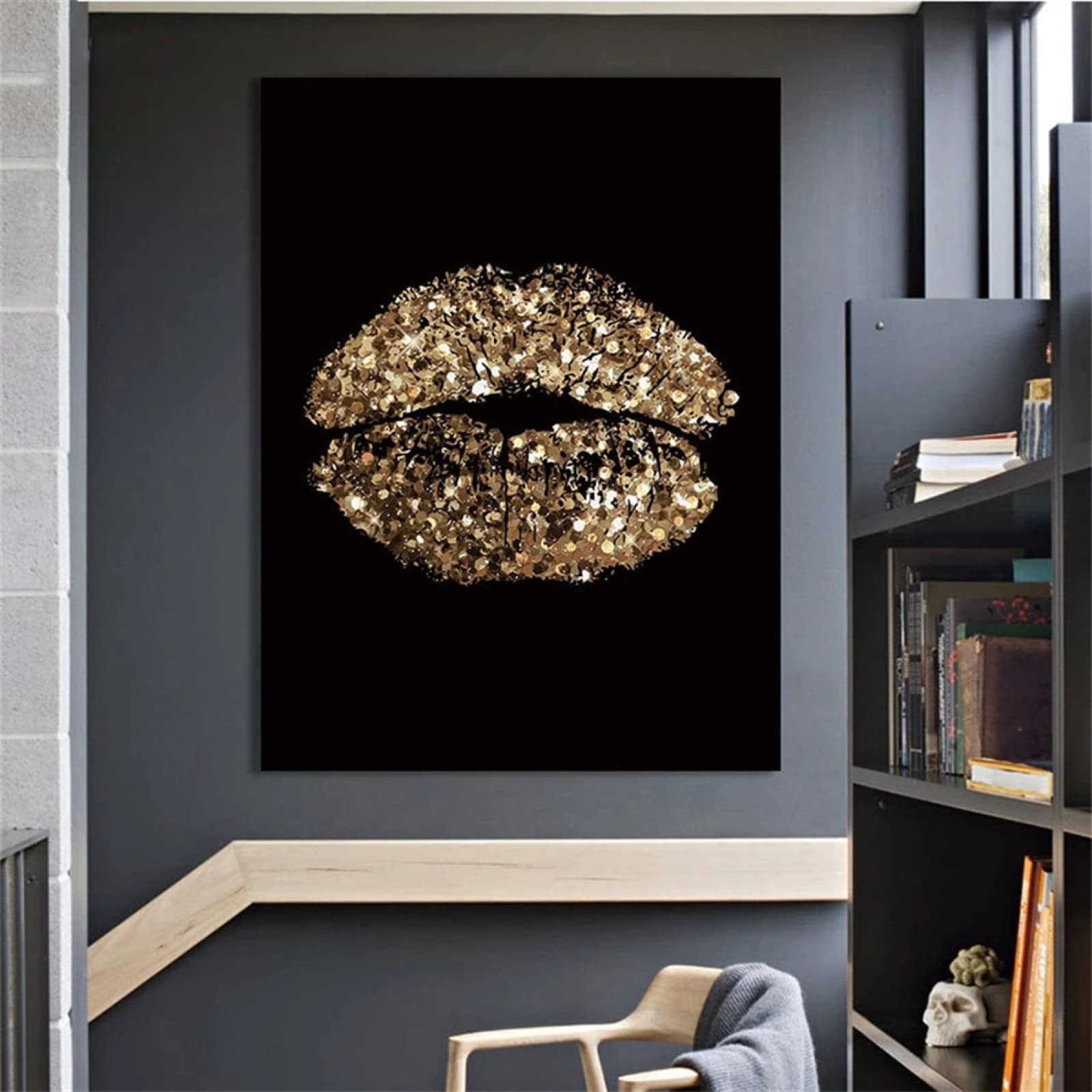 Zariocy 5D Diamond Painting Kit – Labbra Sexy 30x40cm – Fai Da Te Mosaico Con Diamanti Rotondi – Decorazione Parete Casa
