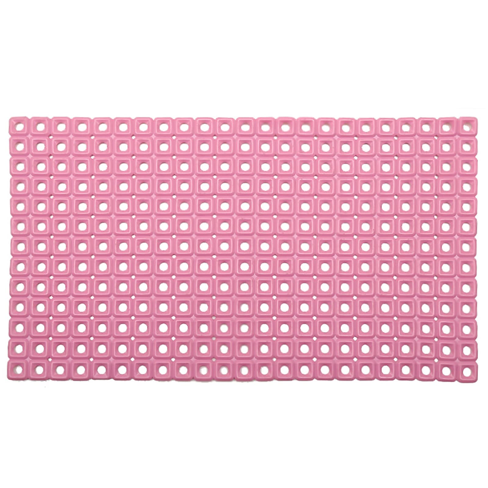 Tapis de bain antidérapant avec ventouses : confort rose lavable pour votre routine bien-être