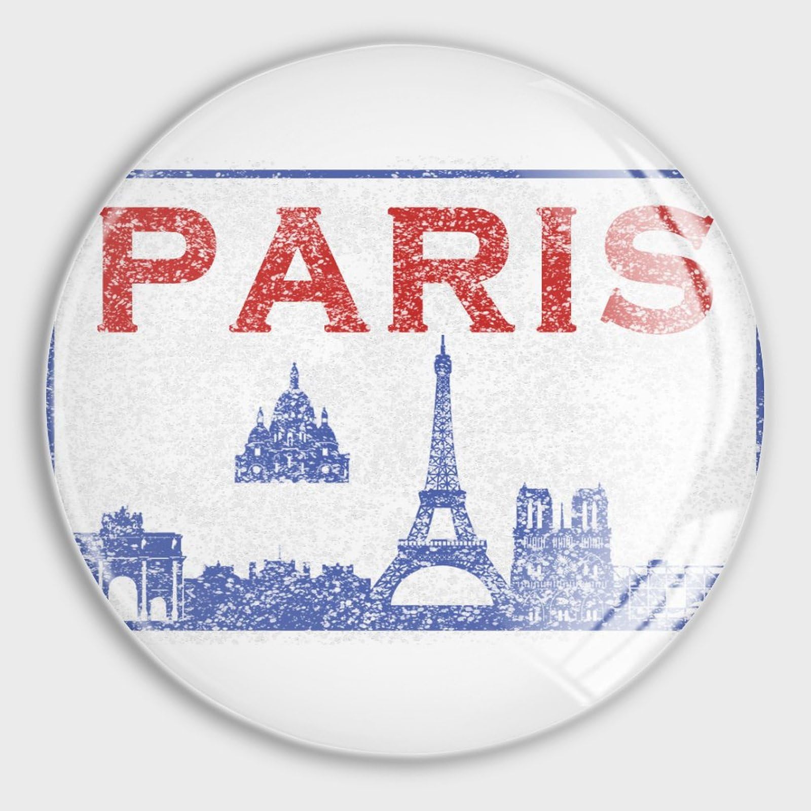 Aimant frigo Paris lot de 4 en verre de haute puissance pour tableau blanc