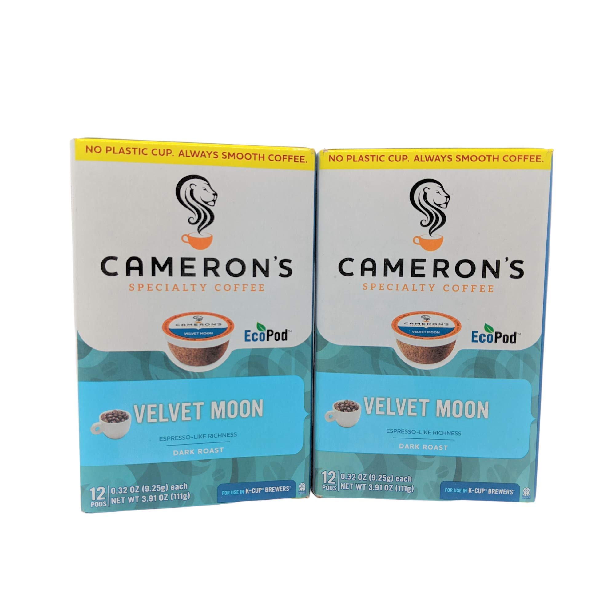 CAMERON'S VELVET MOON ESPRESSO COFFEE 24 SINGLE SERVE CUPS