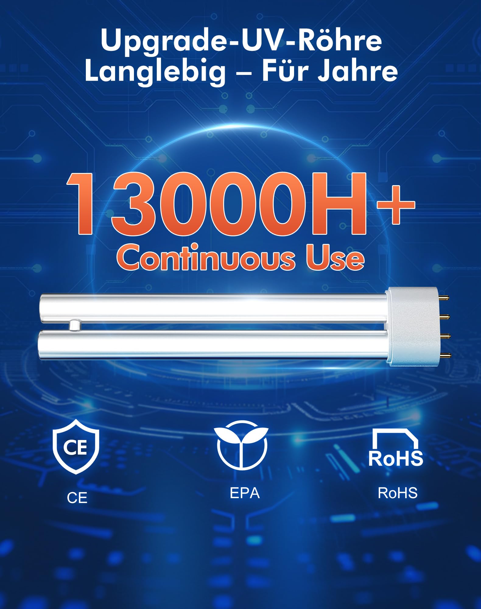 Insektenvernichter Elektrisch mit Lichtsensor, 4000V Mückenvernichter für Drinnen & Draußen, IPX4 wasserdichte UV-Insektenfalle, Reichweite 100 m² – Ideal für Terrasse, Garten, Garage